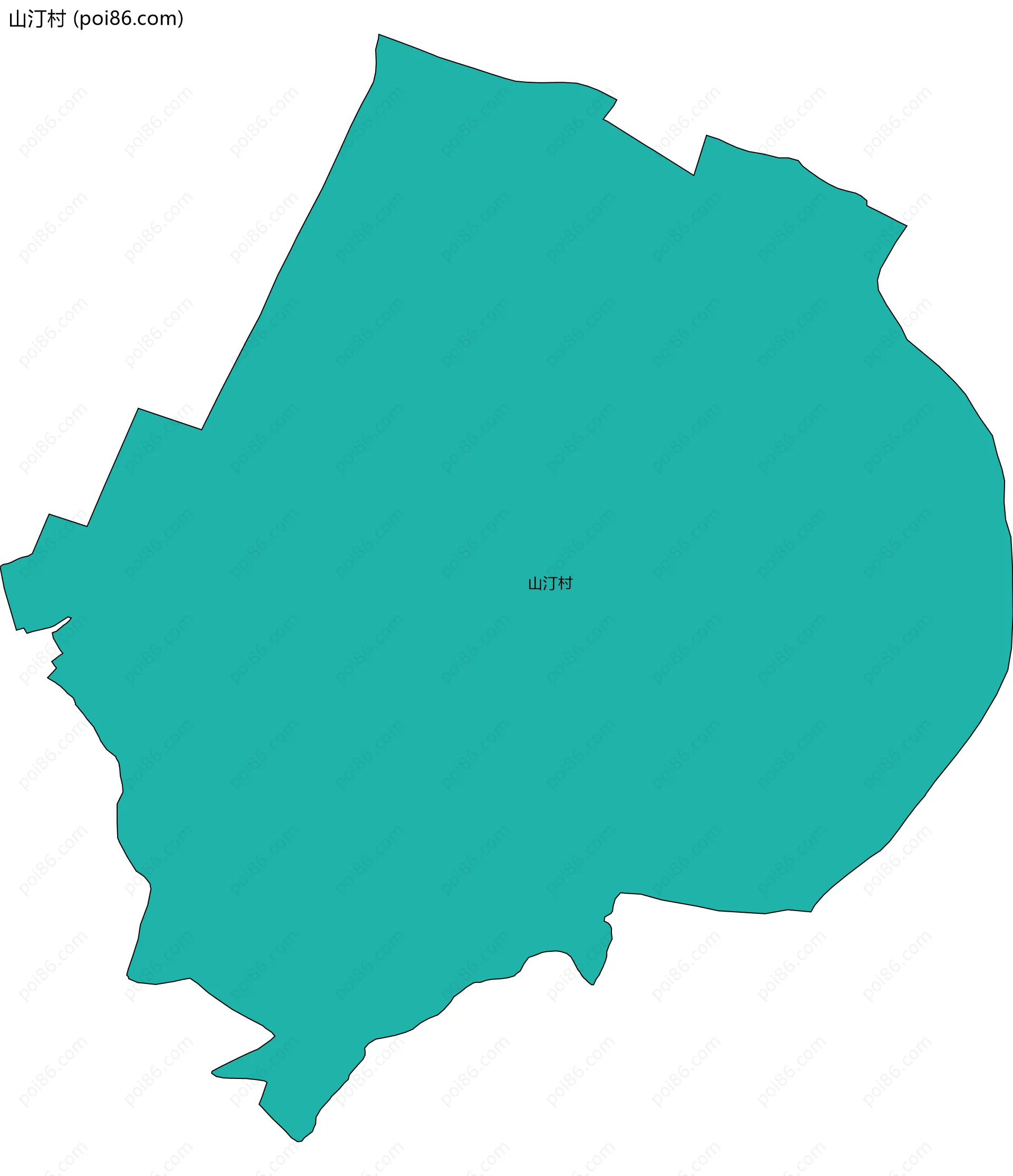 山汀村边界地图