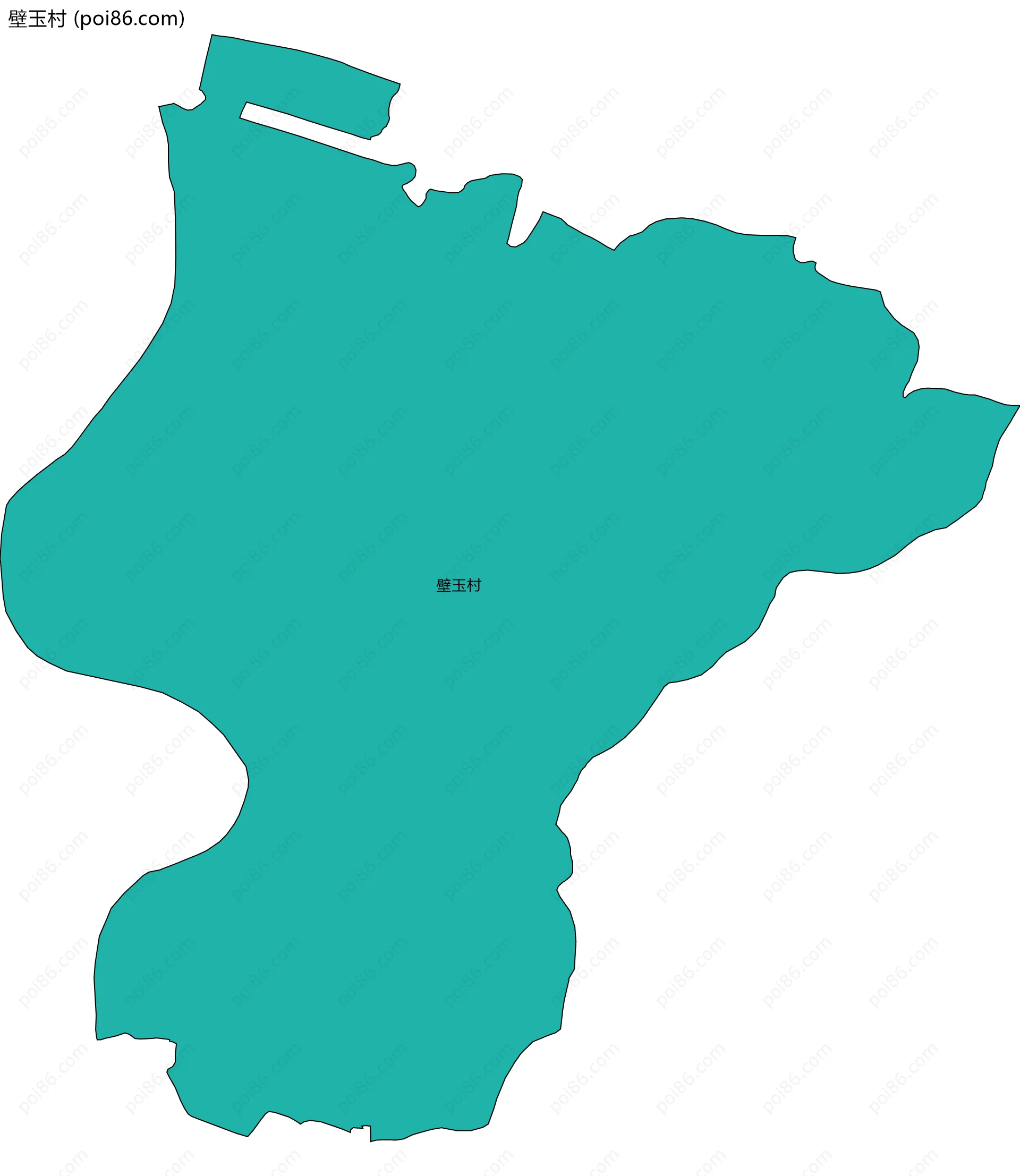 壁玉村边界地图