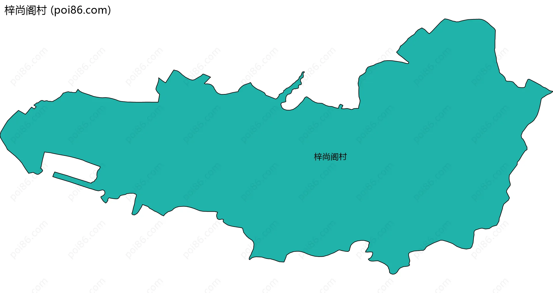 梓尚阁村边界地图