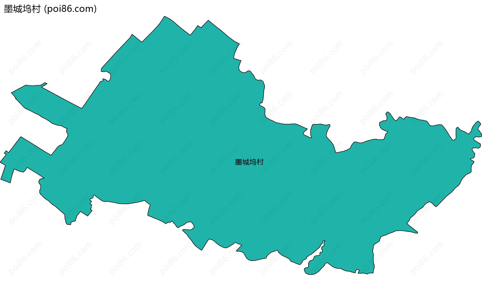 墨城坞村边界地图