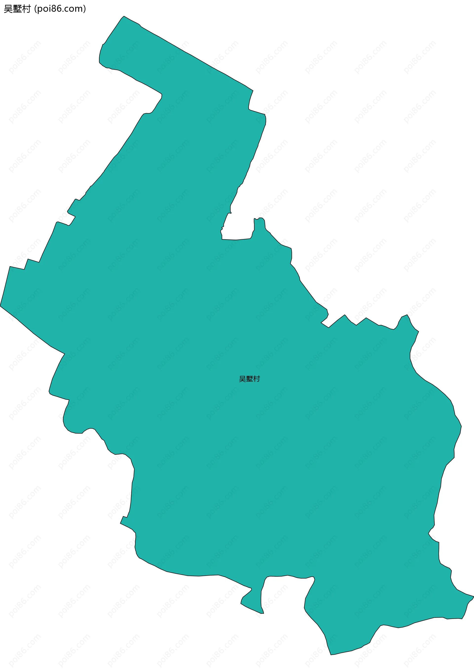 吴墅村边界地图