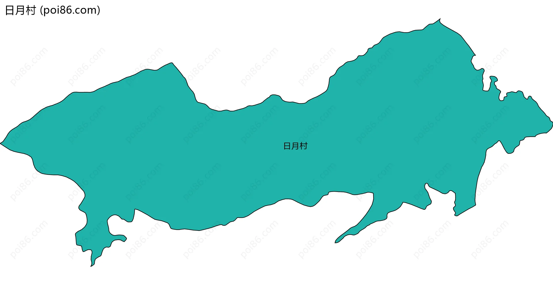 日月村边界地图