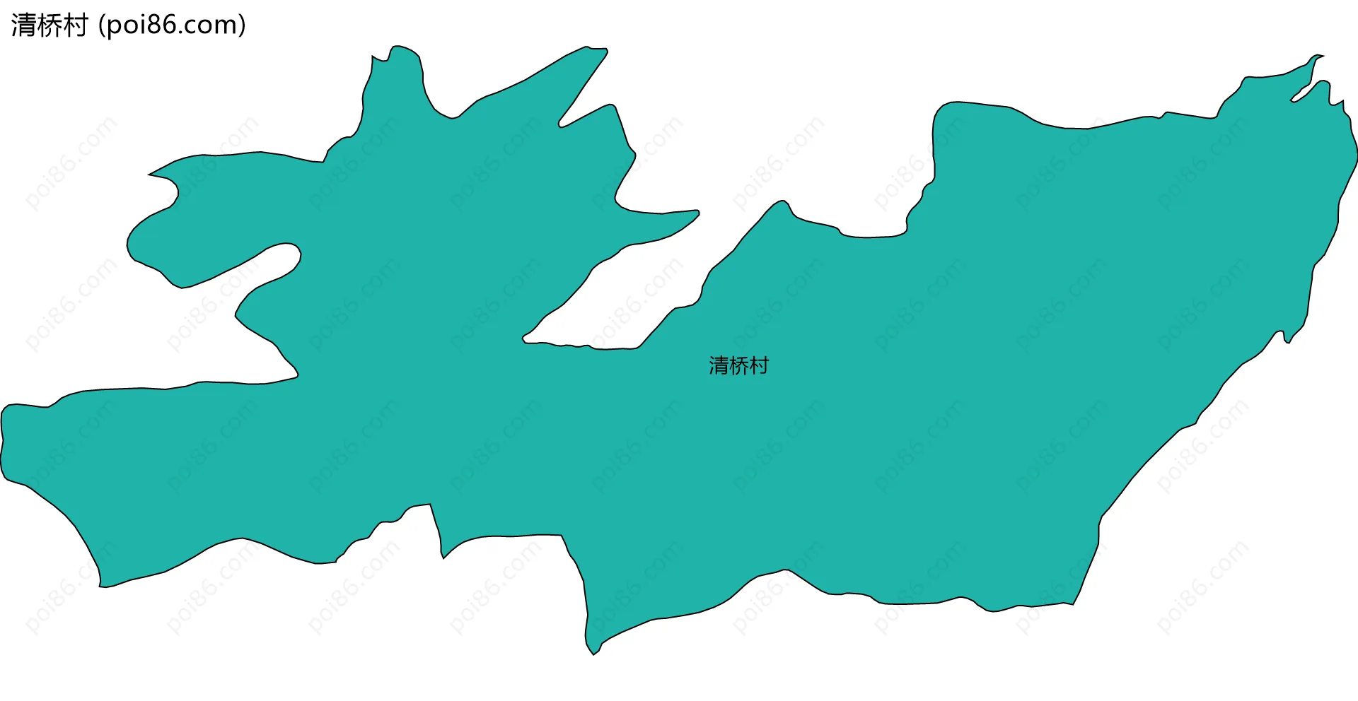 清桥村边界地图