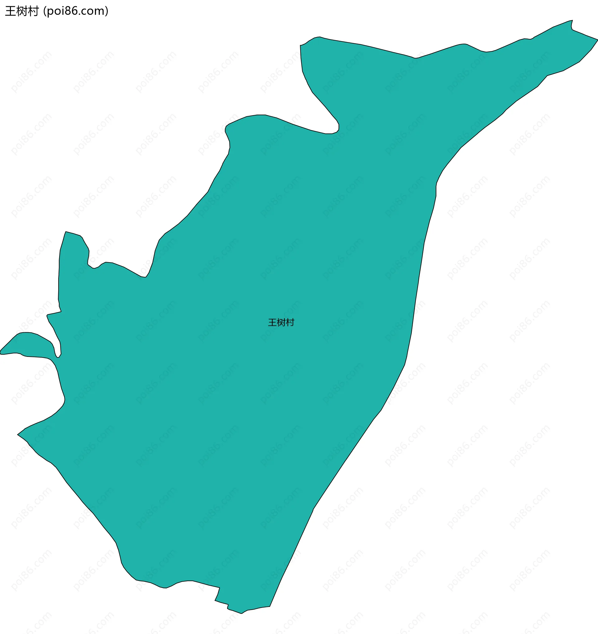 王树村边界地图