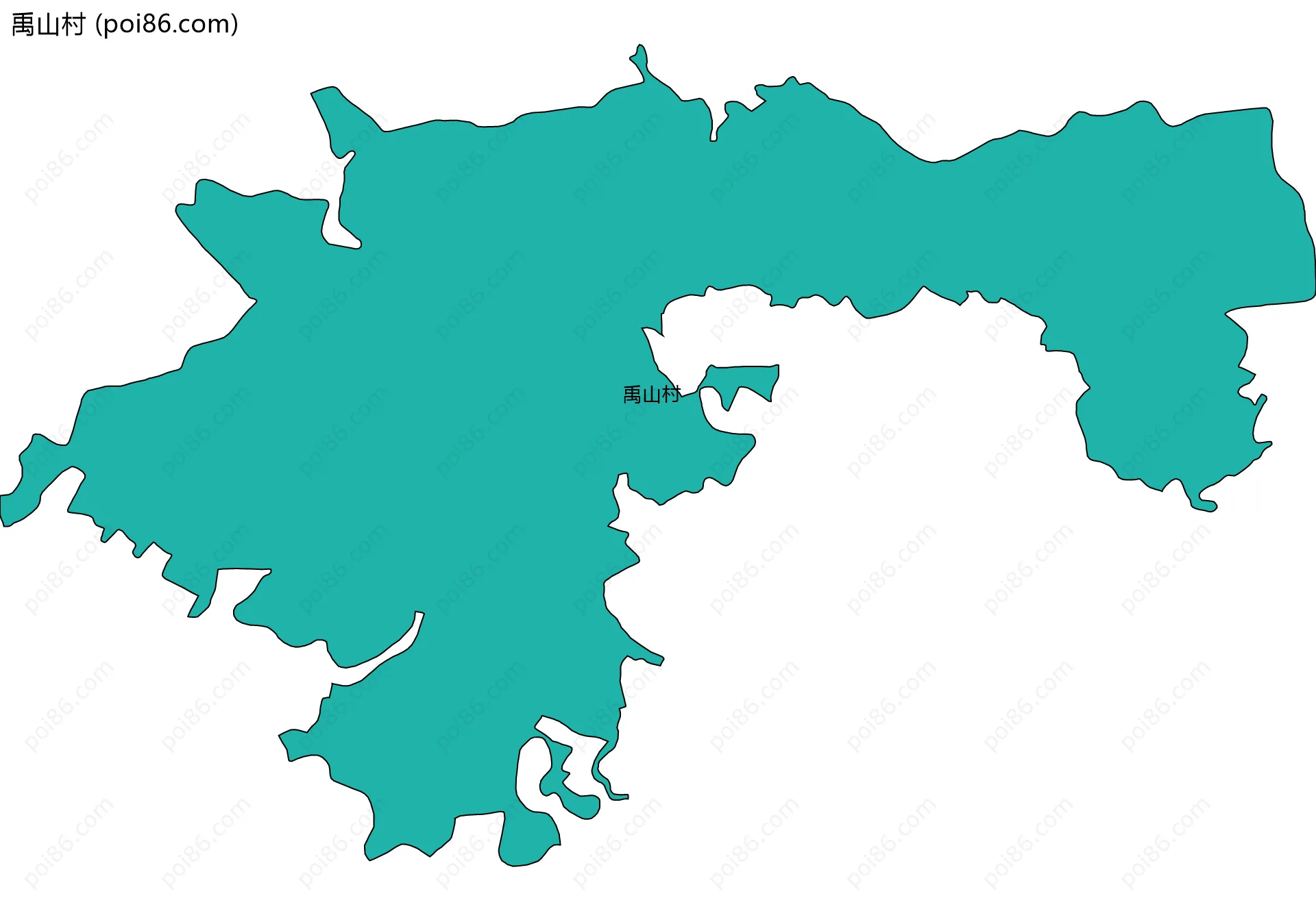 禹山村边界地图