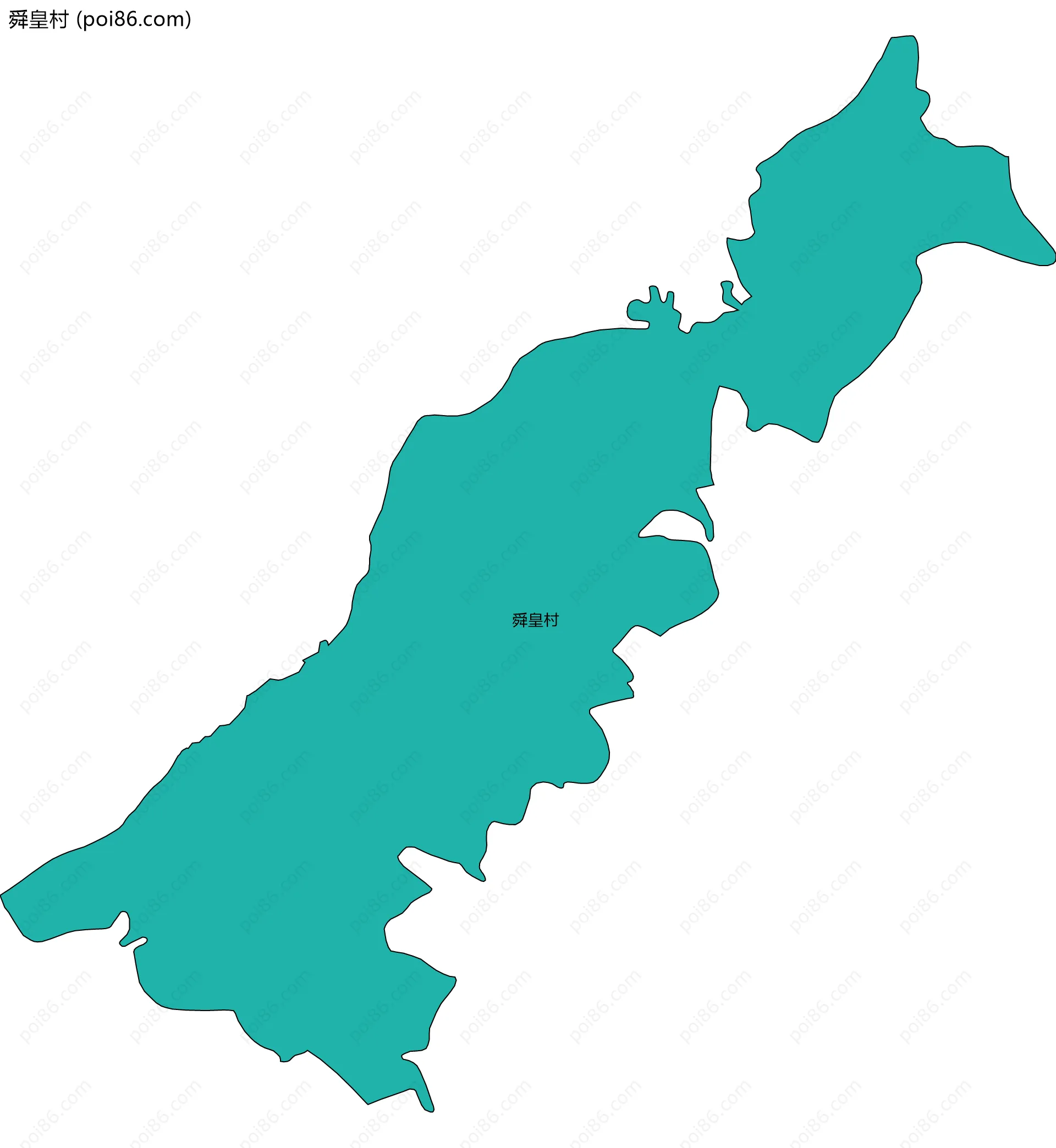 舜皇村边界地图