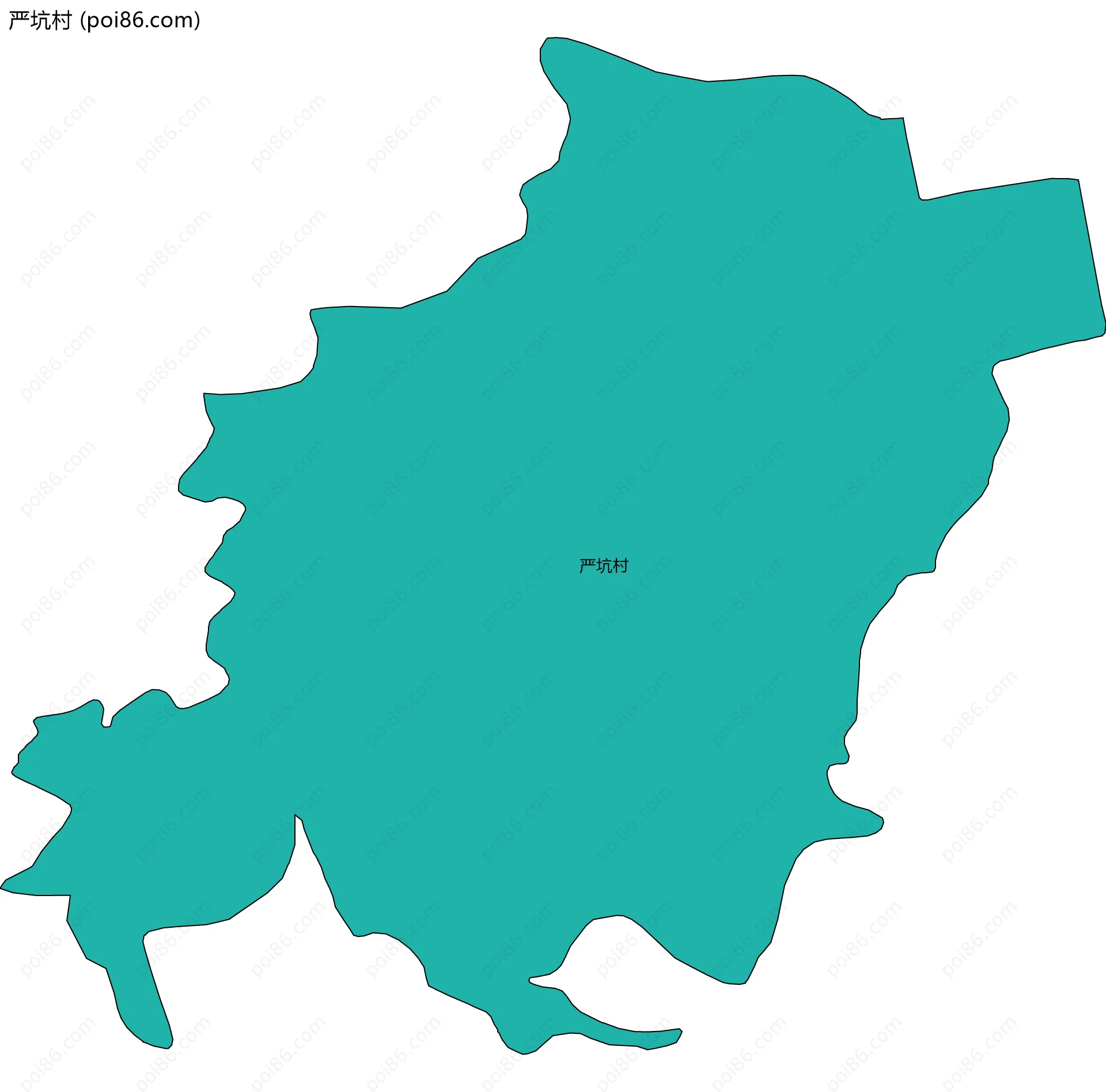 严坑村边界地图