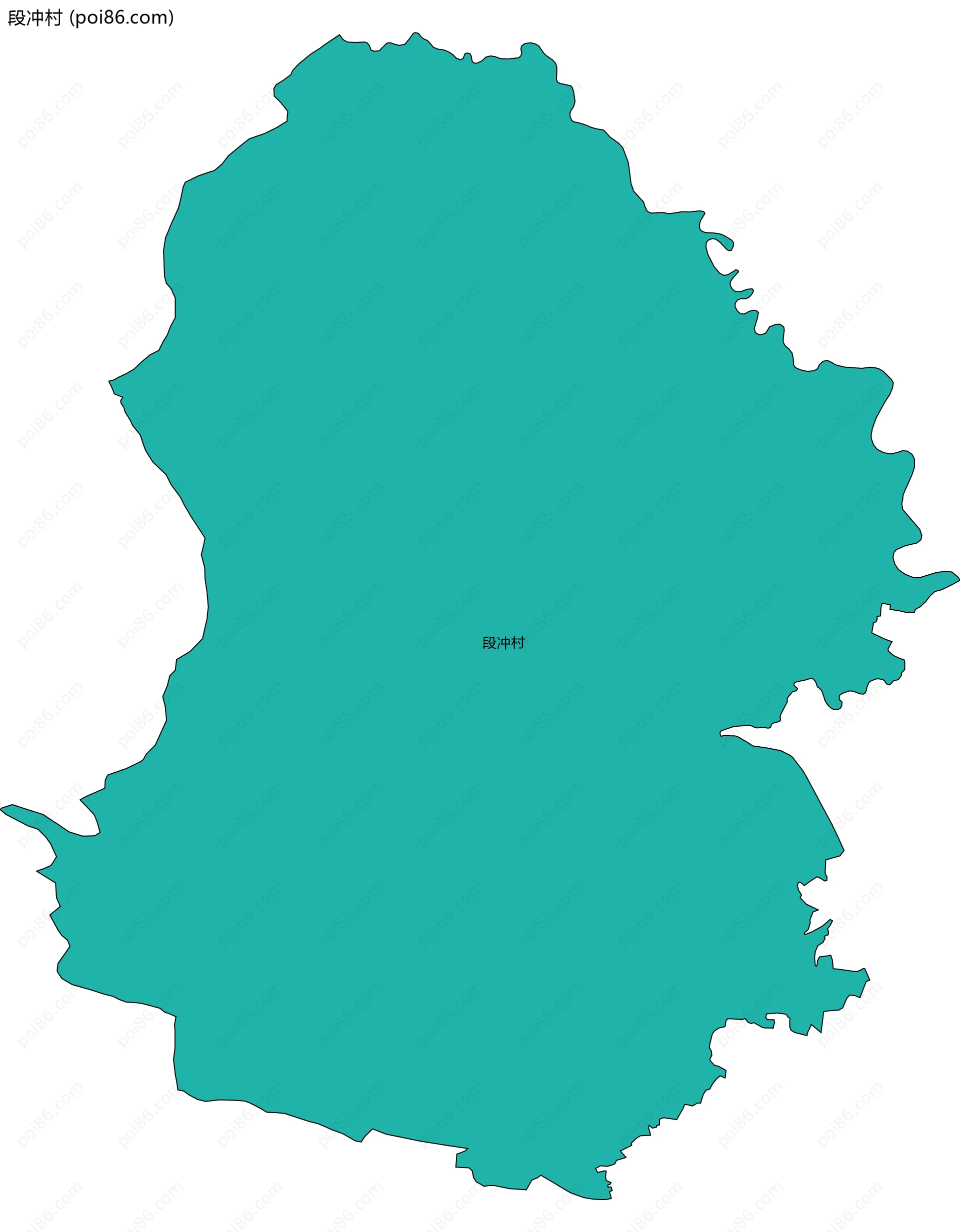 段冲村边界地图