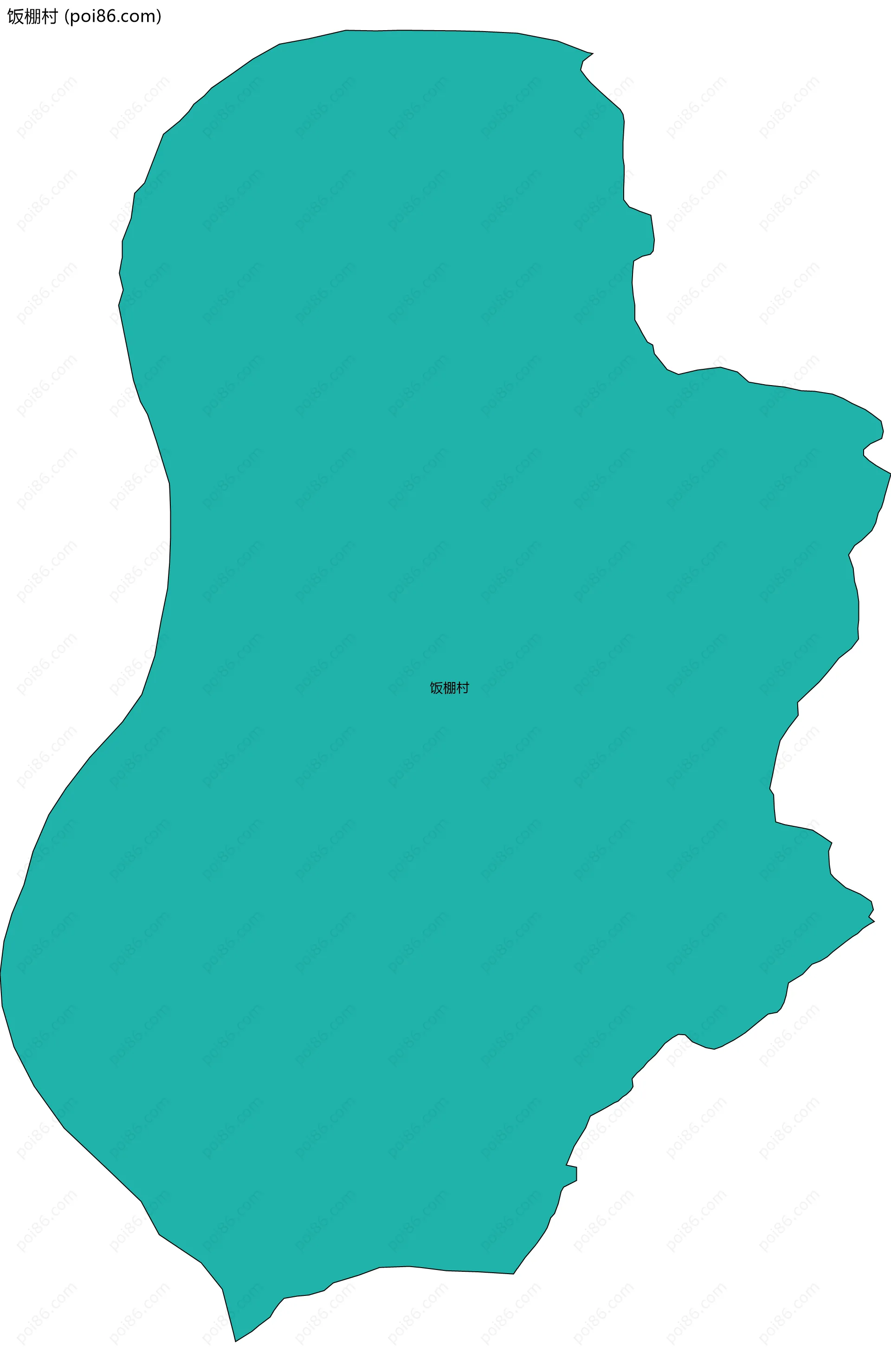 饭棚村边界地图