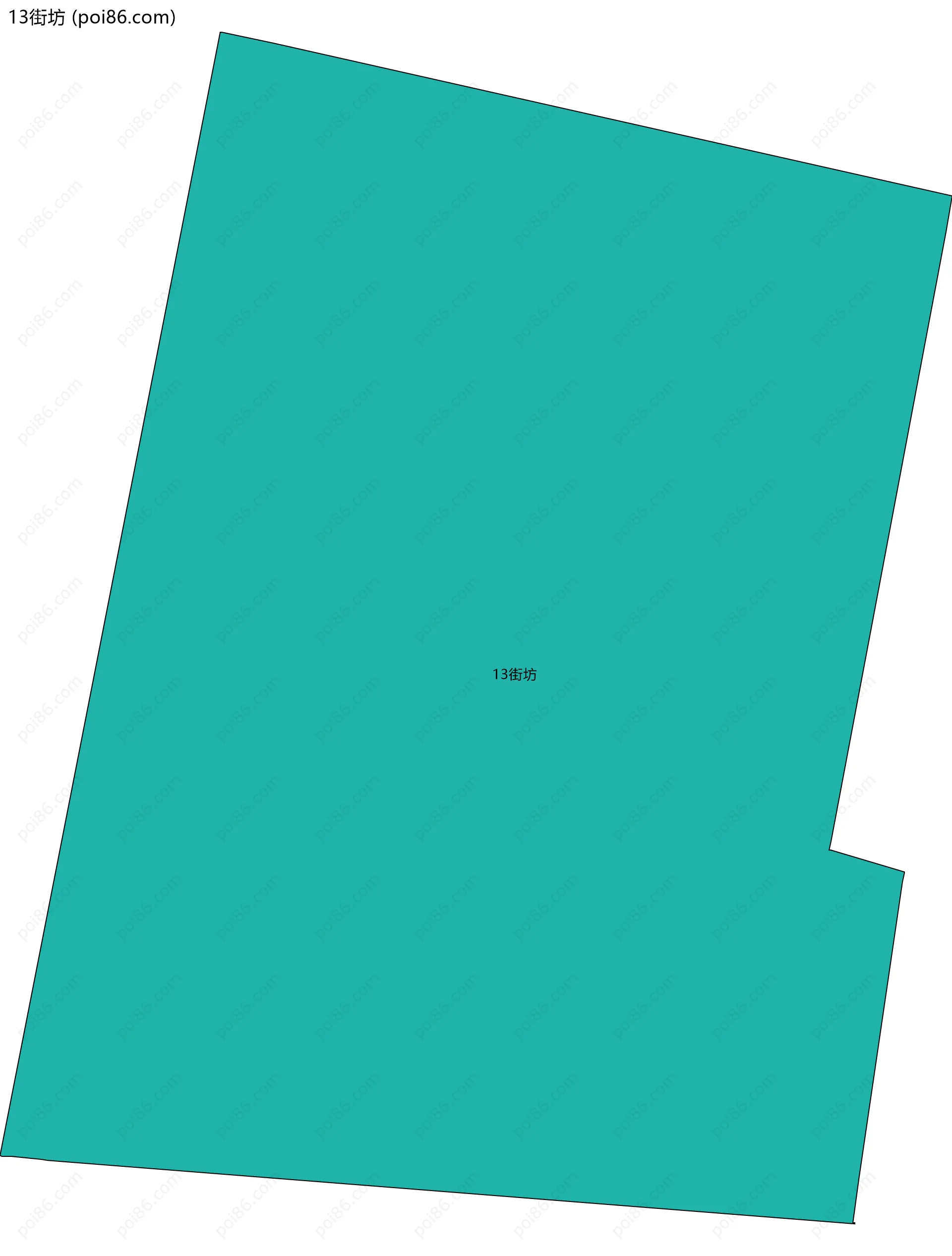 13街坊边界地图