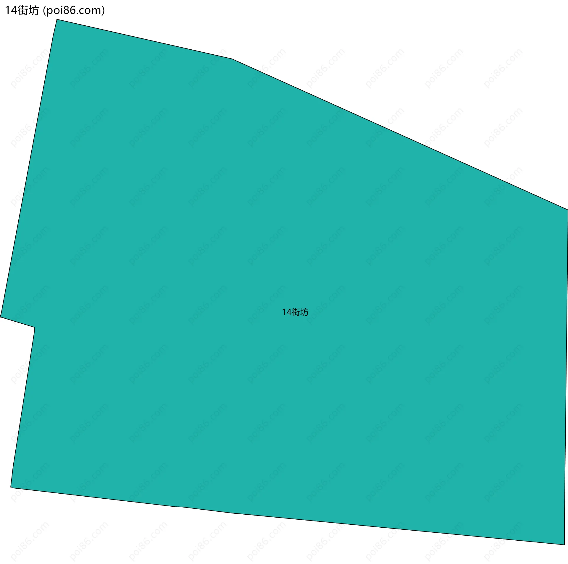 14街坊边界地图