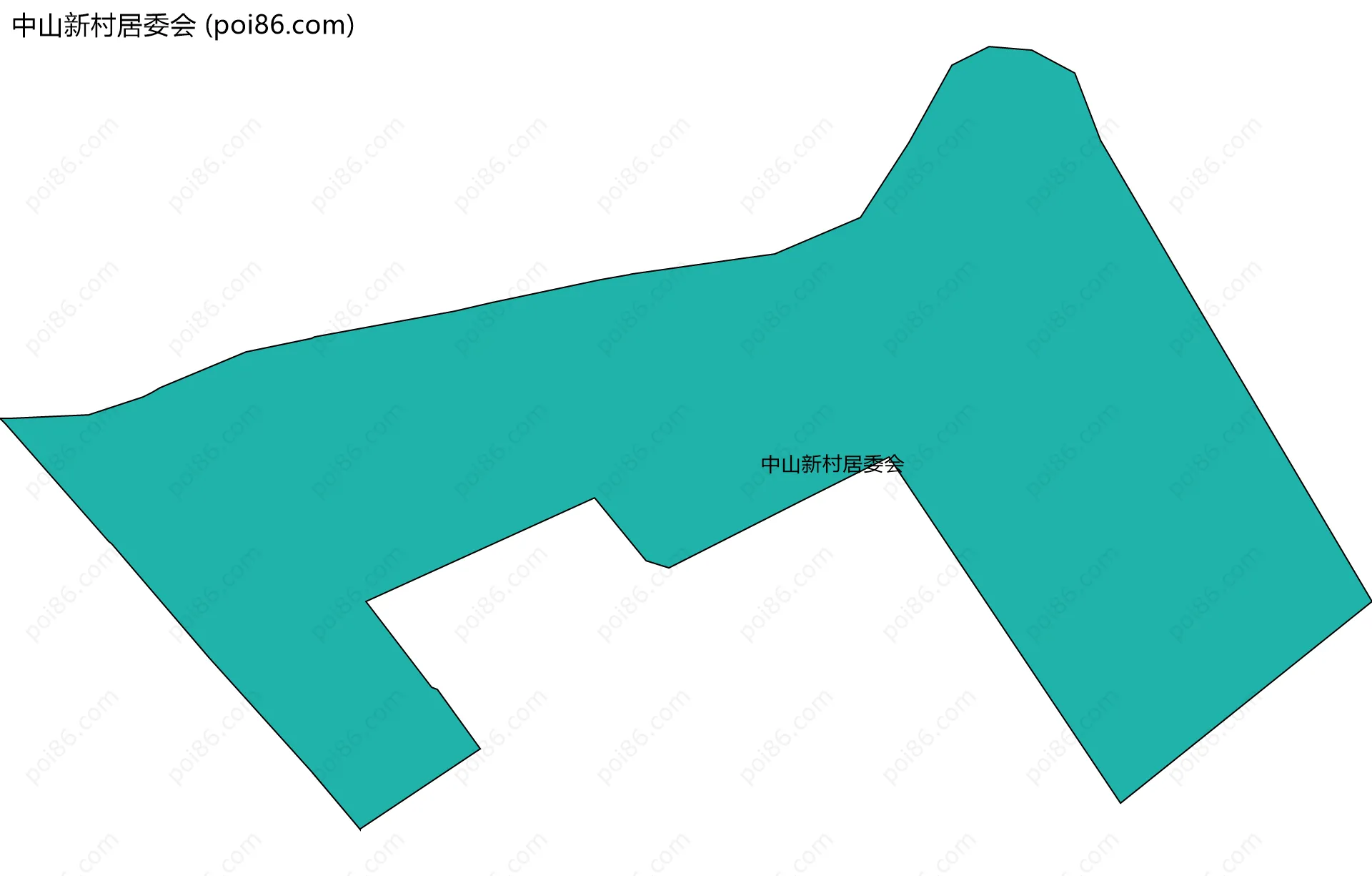 中山新村居委会边界地图
