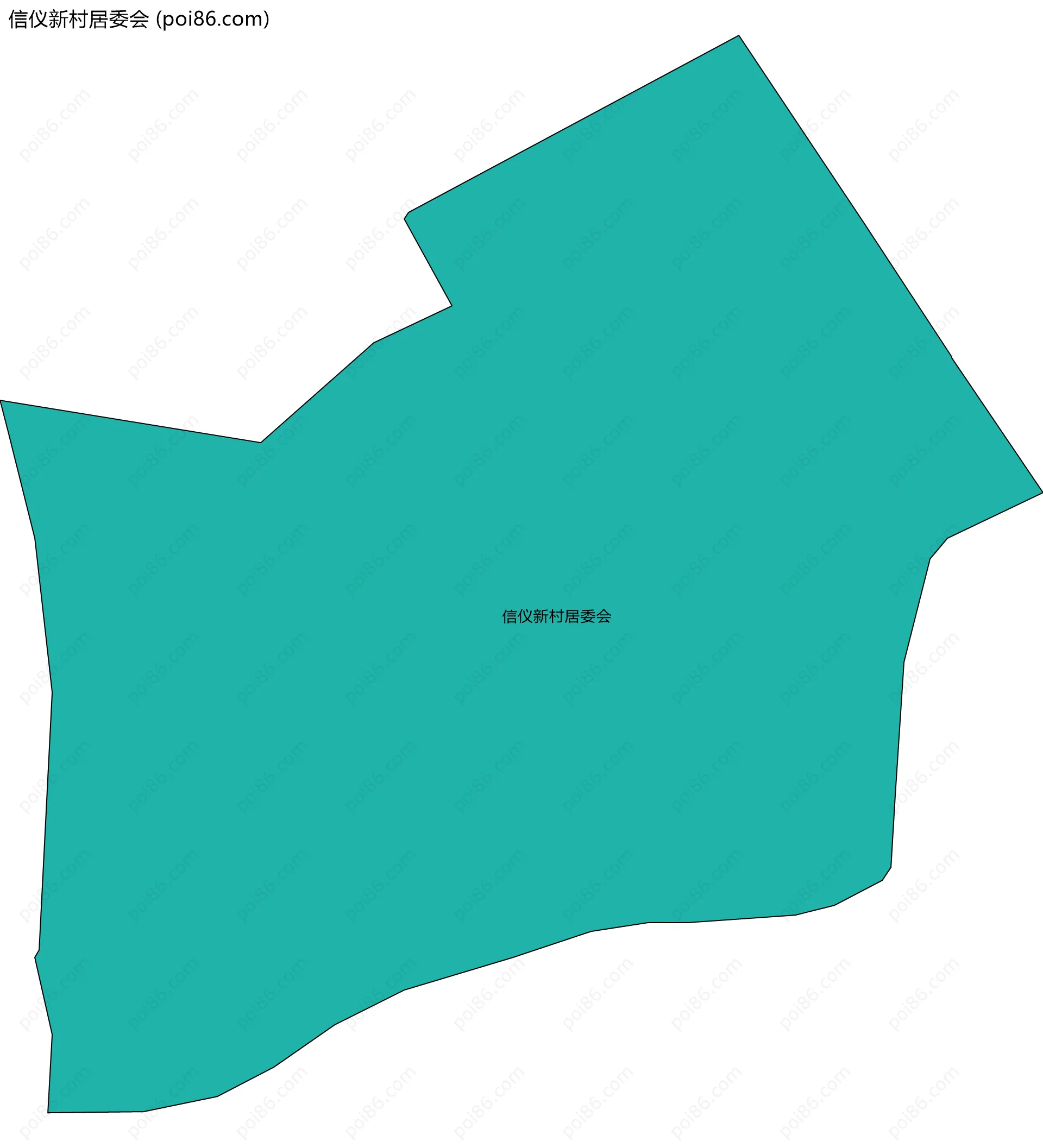 信仪新村居委会边界地图