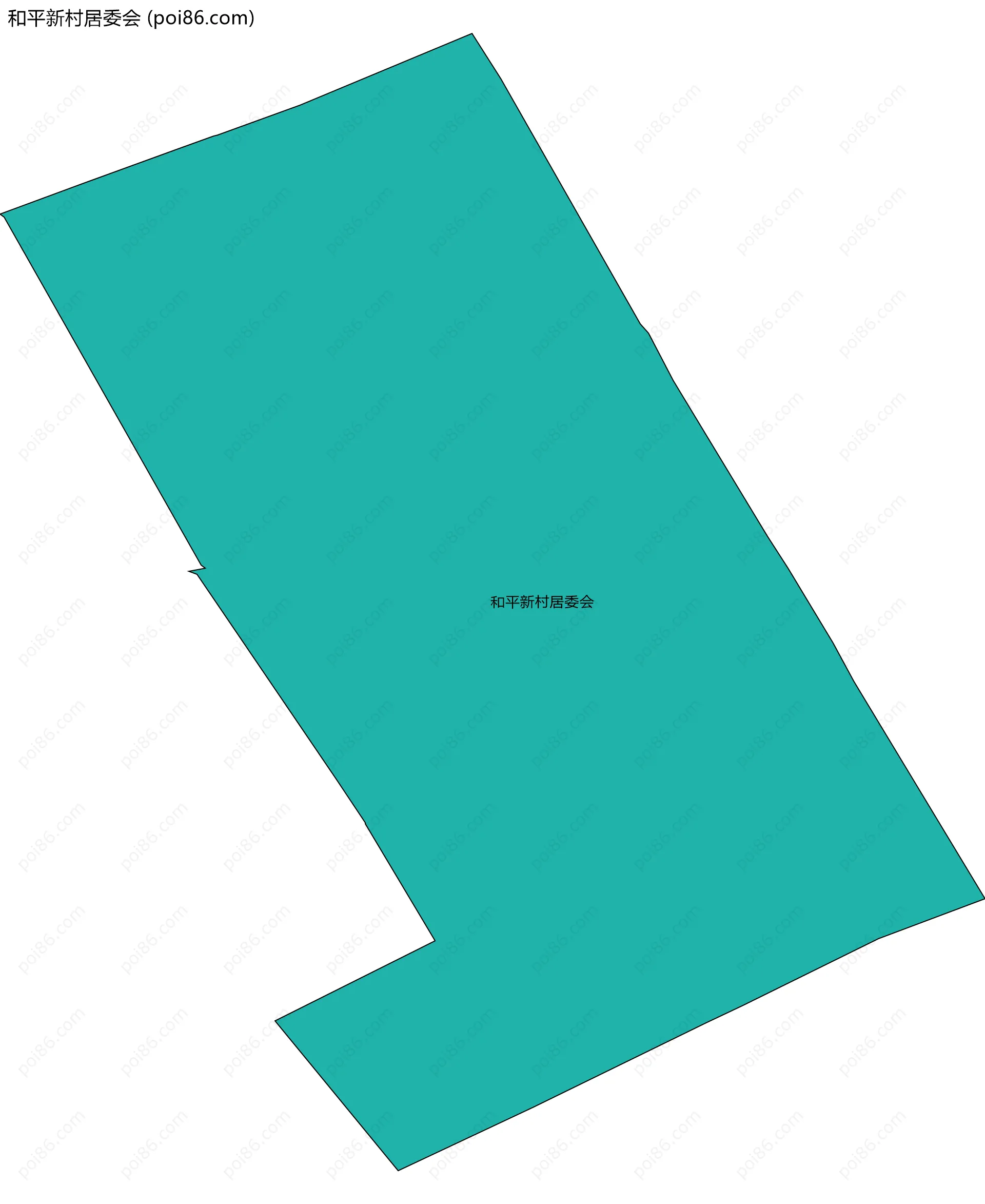 和平新村居委会边界地图