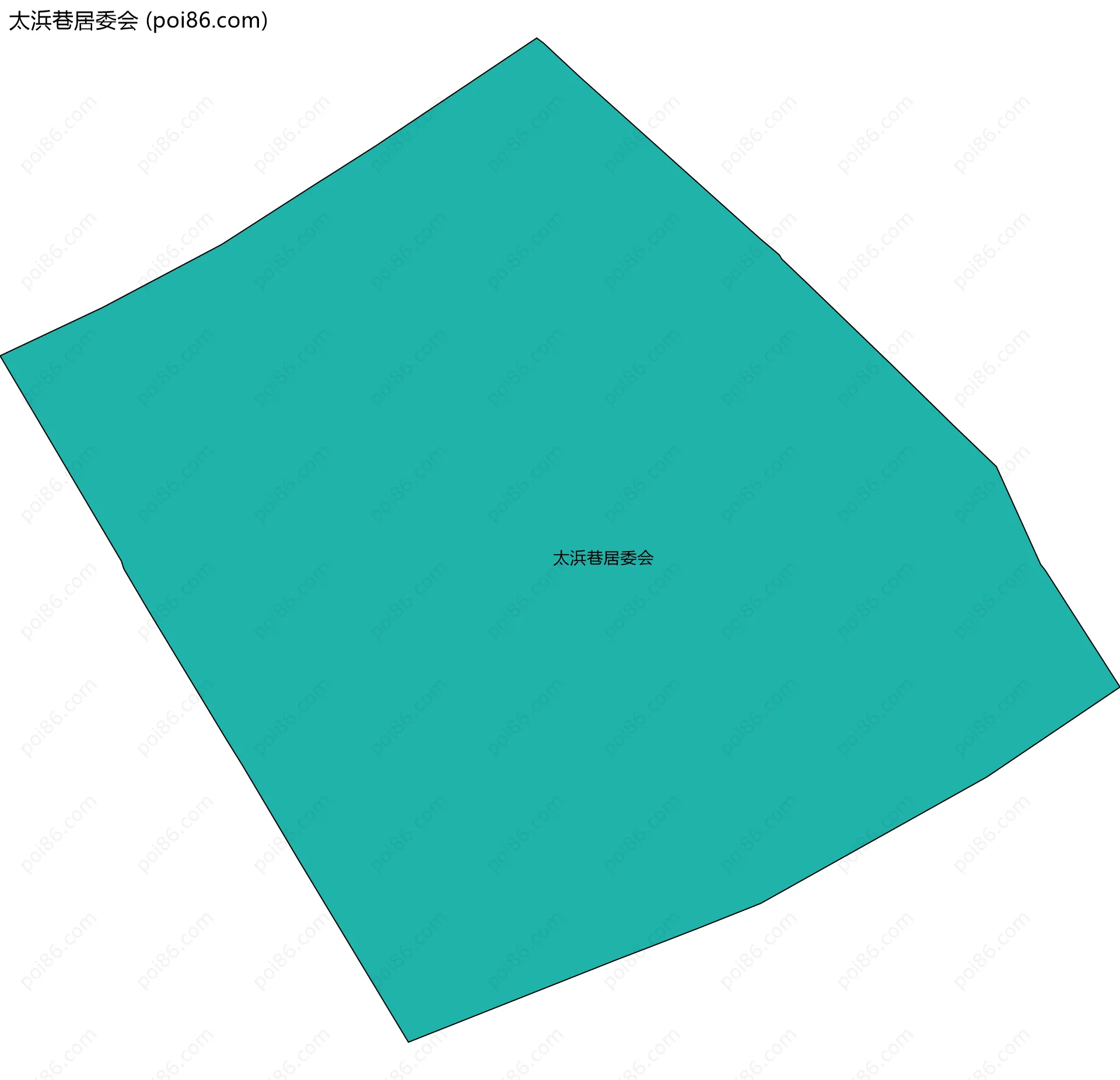 太浜巷居委会边界地图
