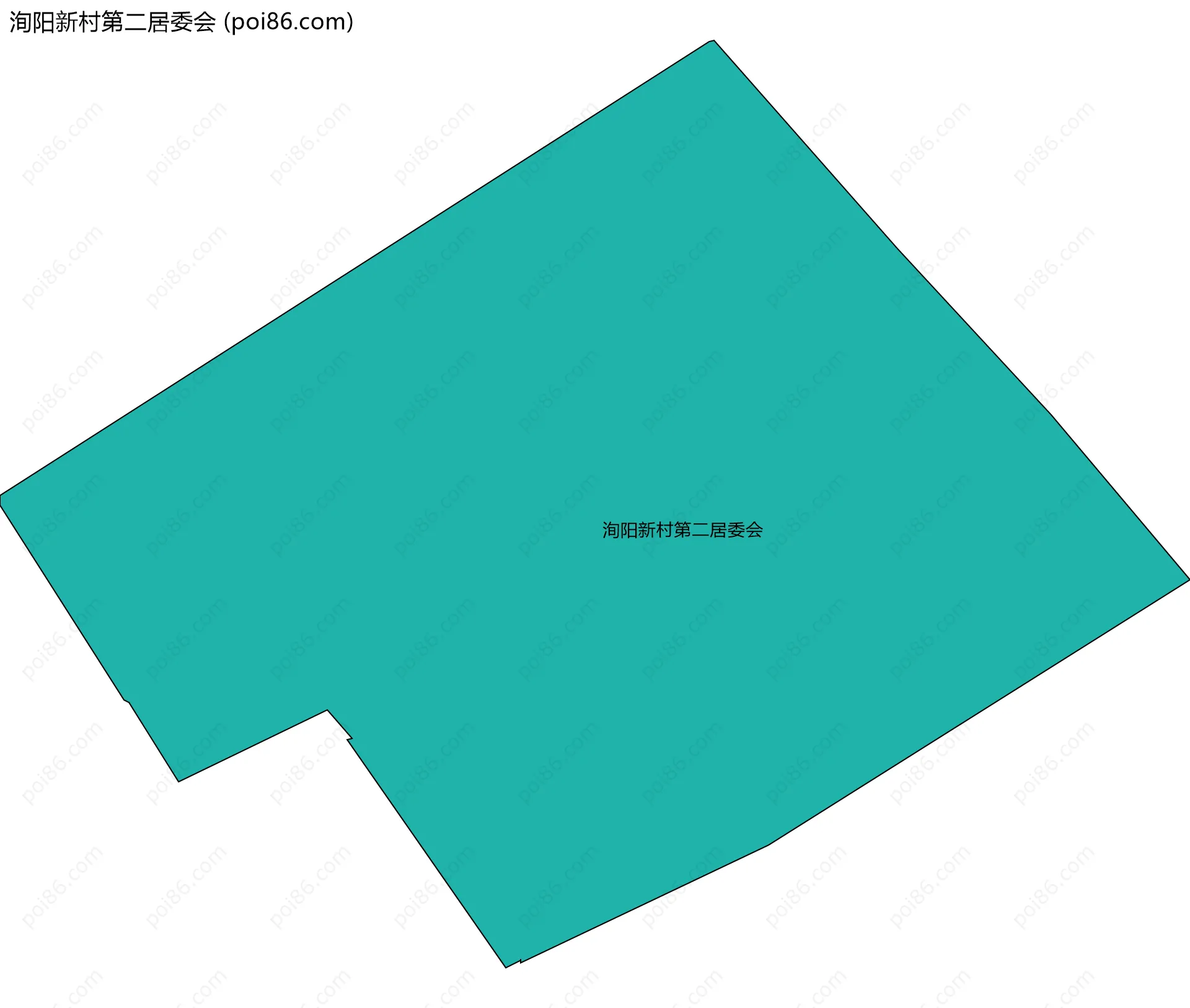 洵阳新村第二居委会边界地图