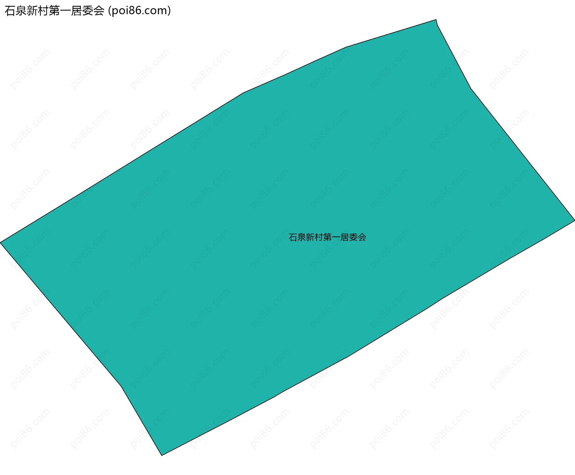 石泉新村第一居委会边界地图