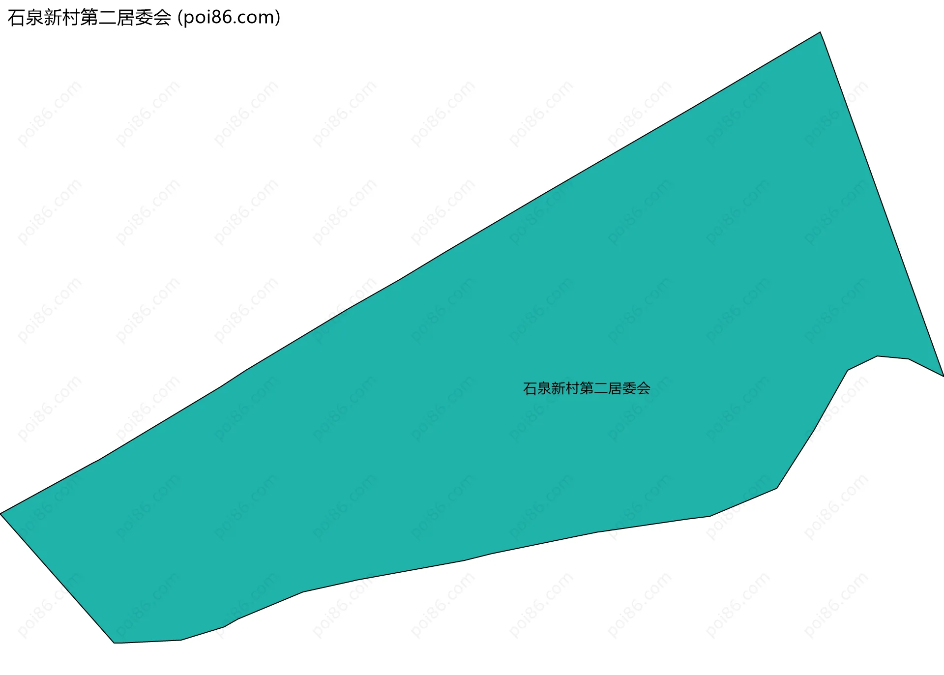 石泉新村第二居委会边界地图