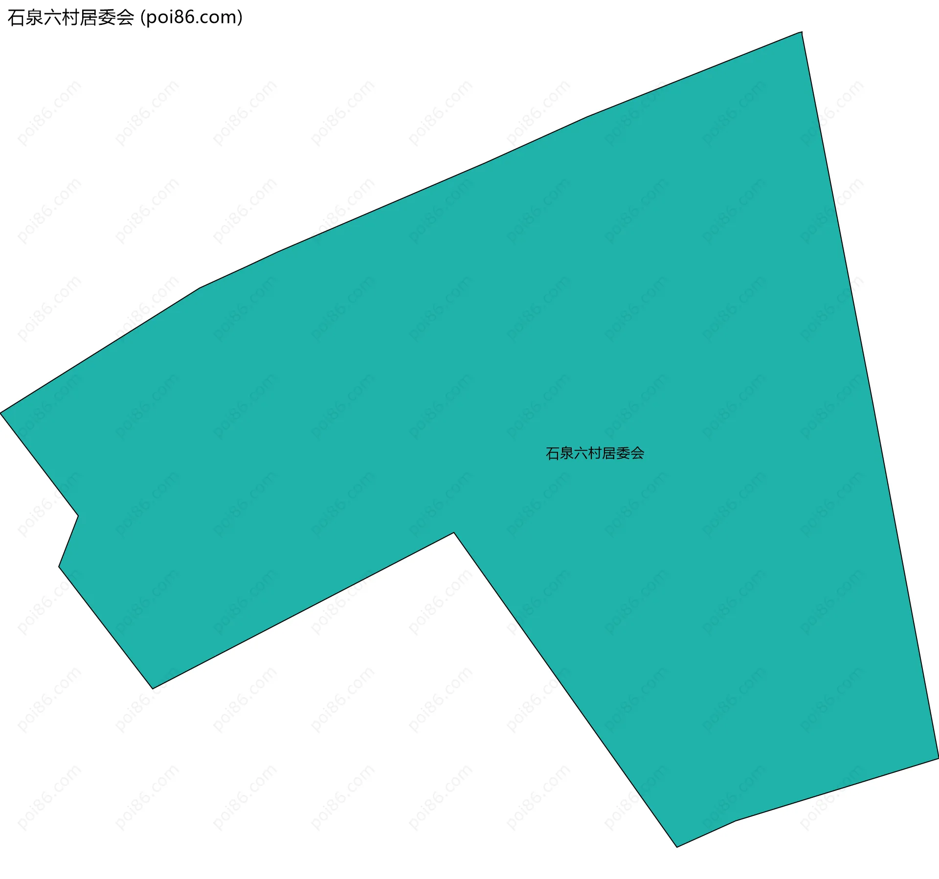 石泉六村居委会边界地图