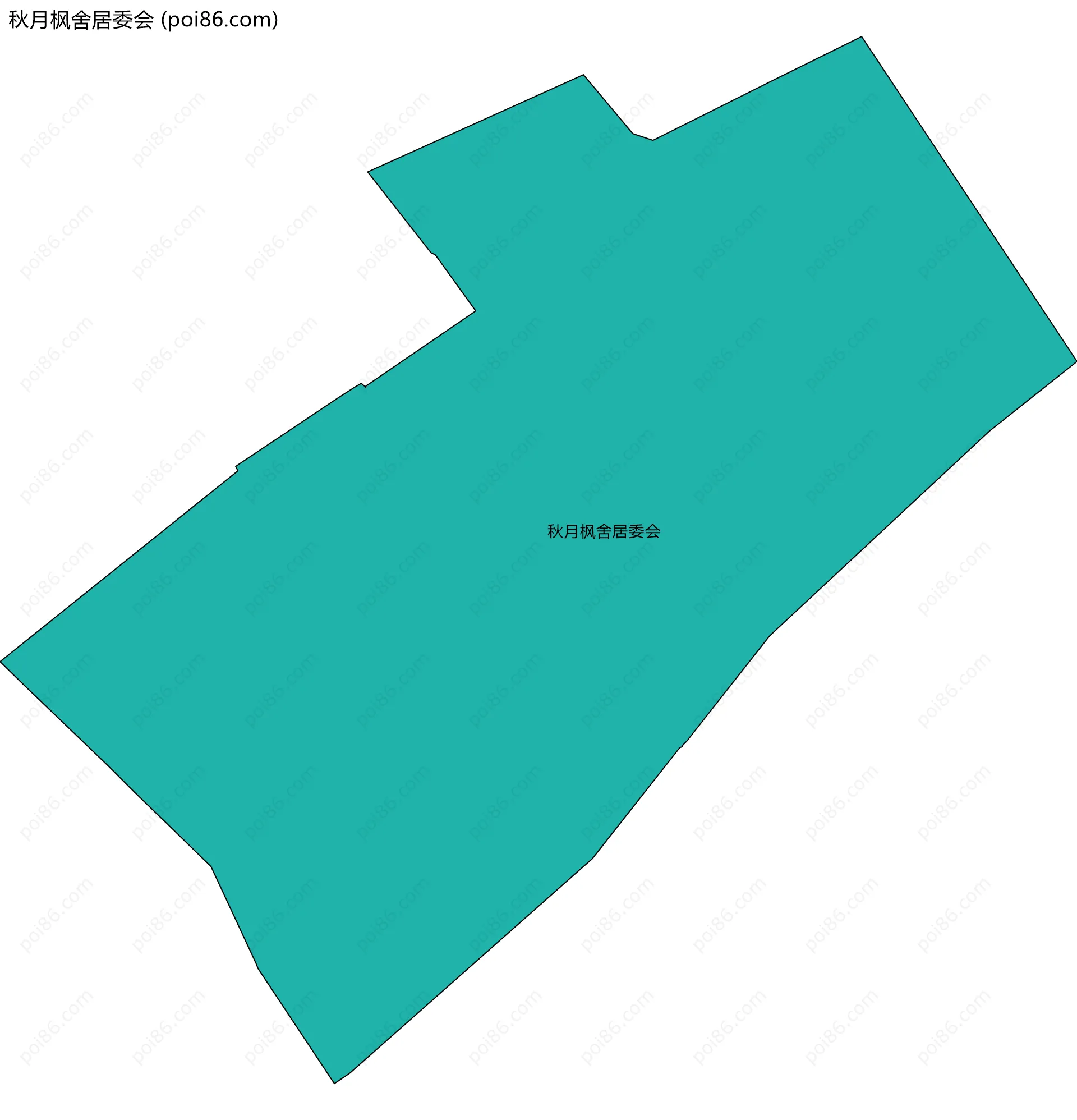 秋月枫舍居委会边界地图