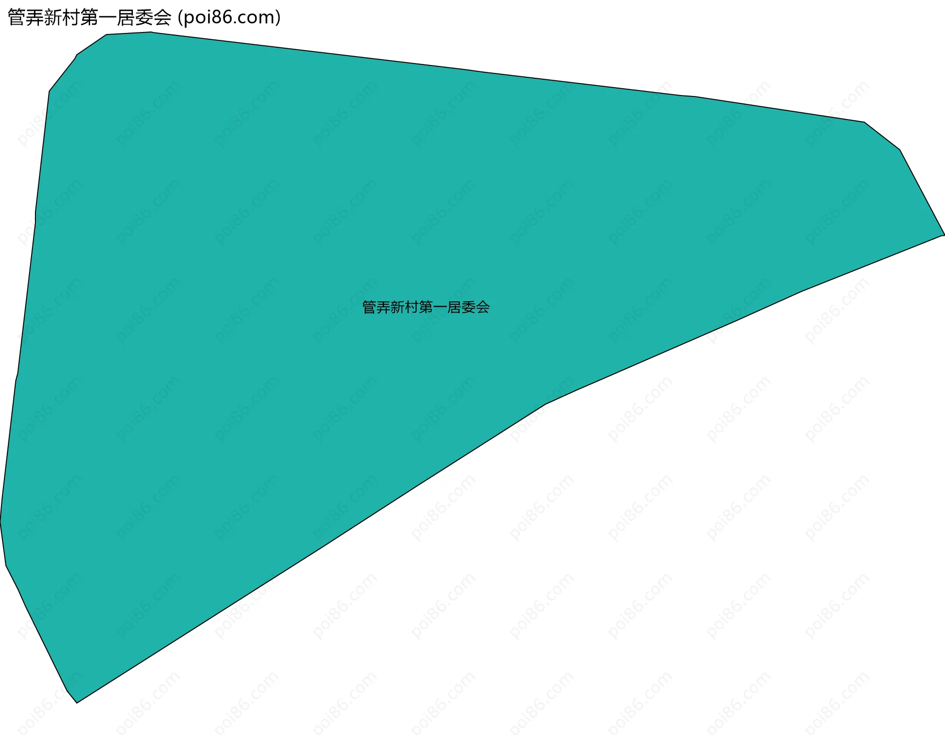 管弄新村第一居委会边界地图