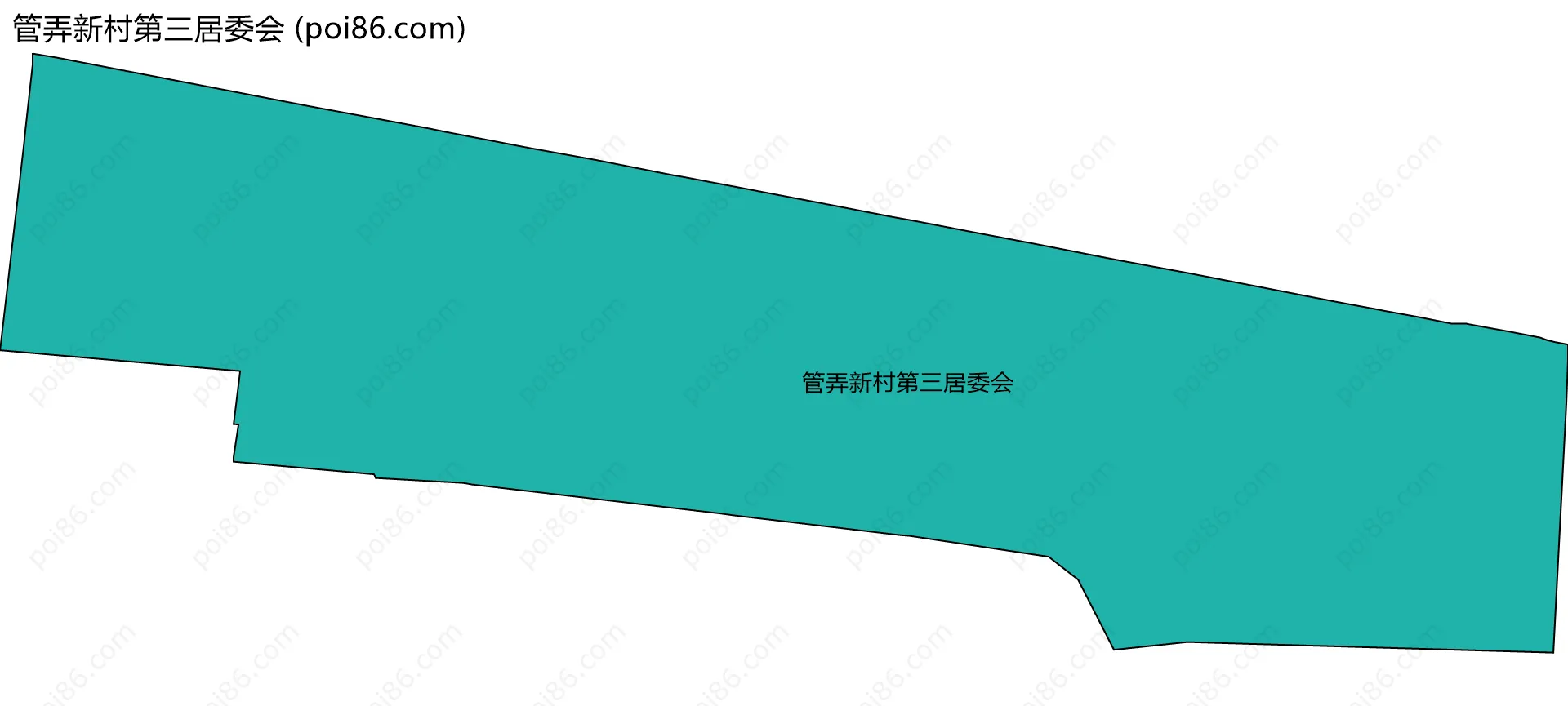 管弄新村第三居委会边界地图