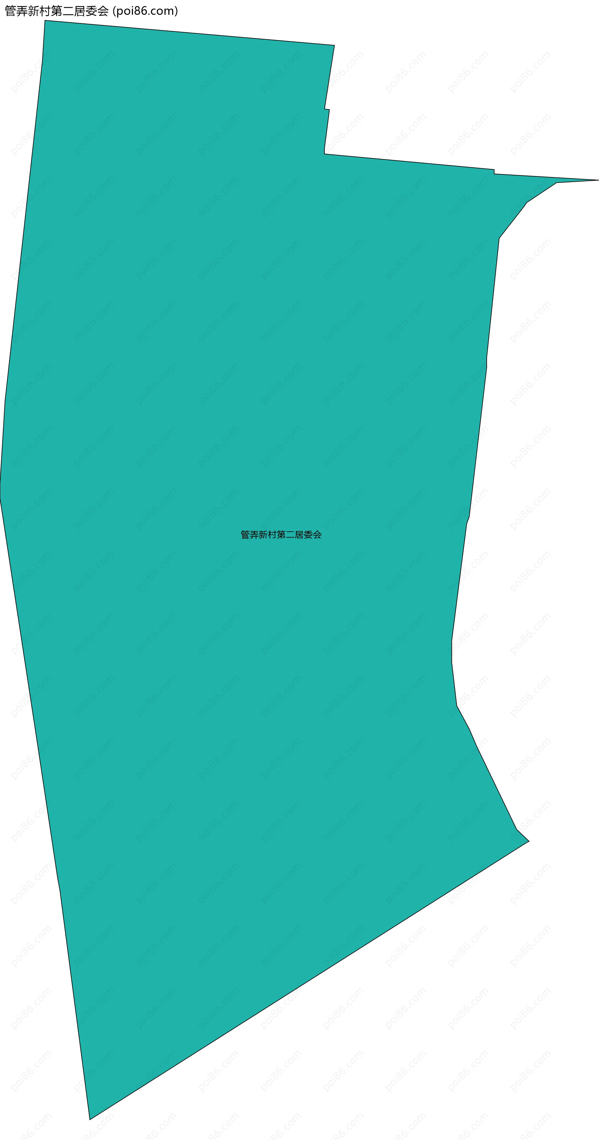 管弄新村第二居委会边界地图