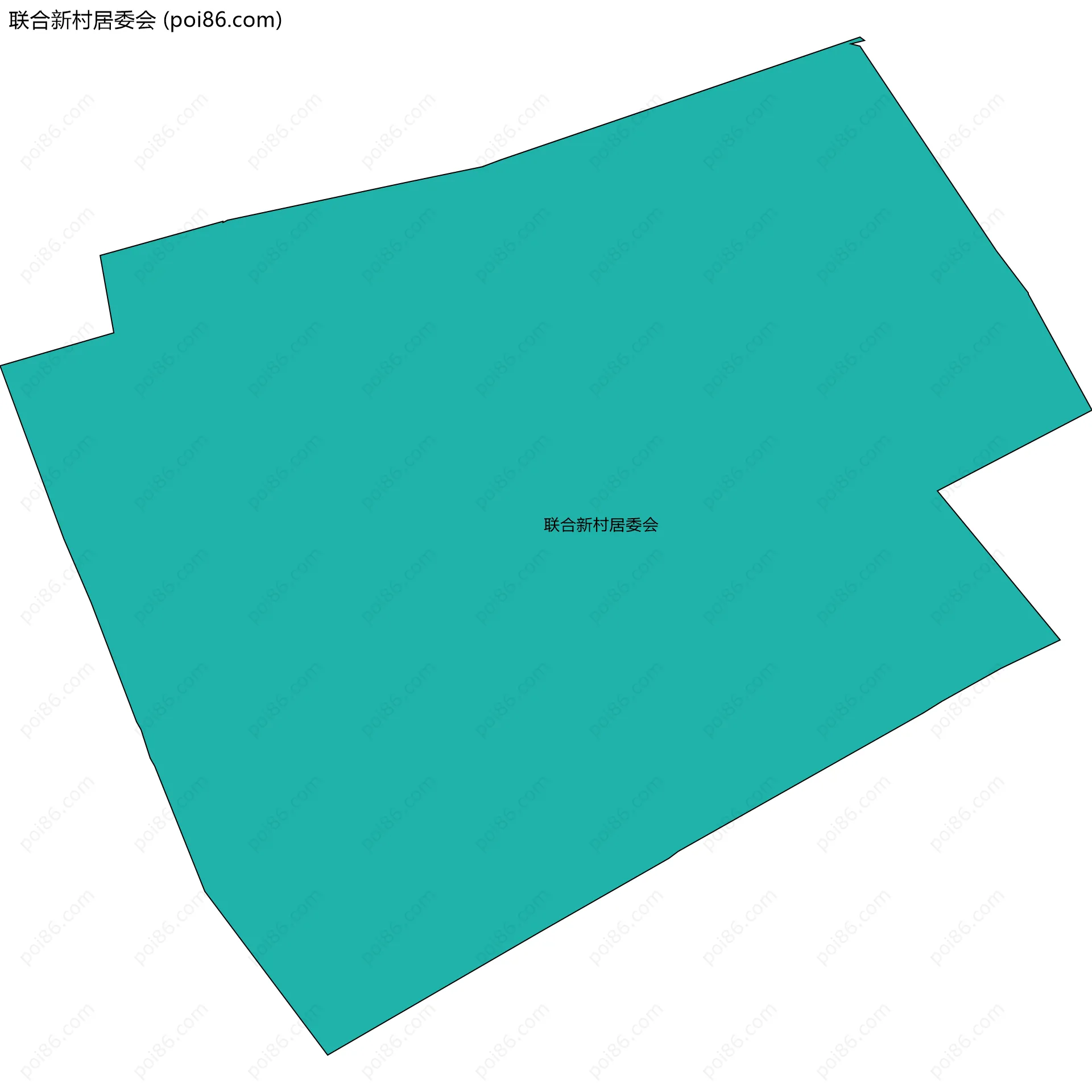 联合新村居委会边界地图