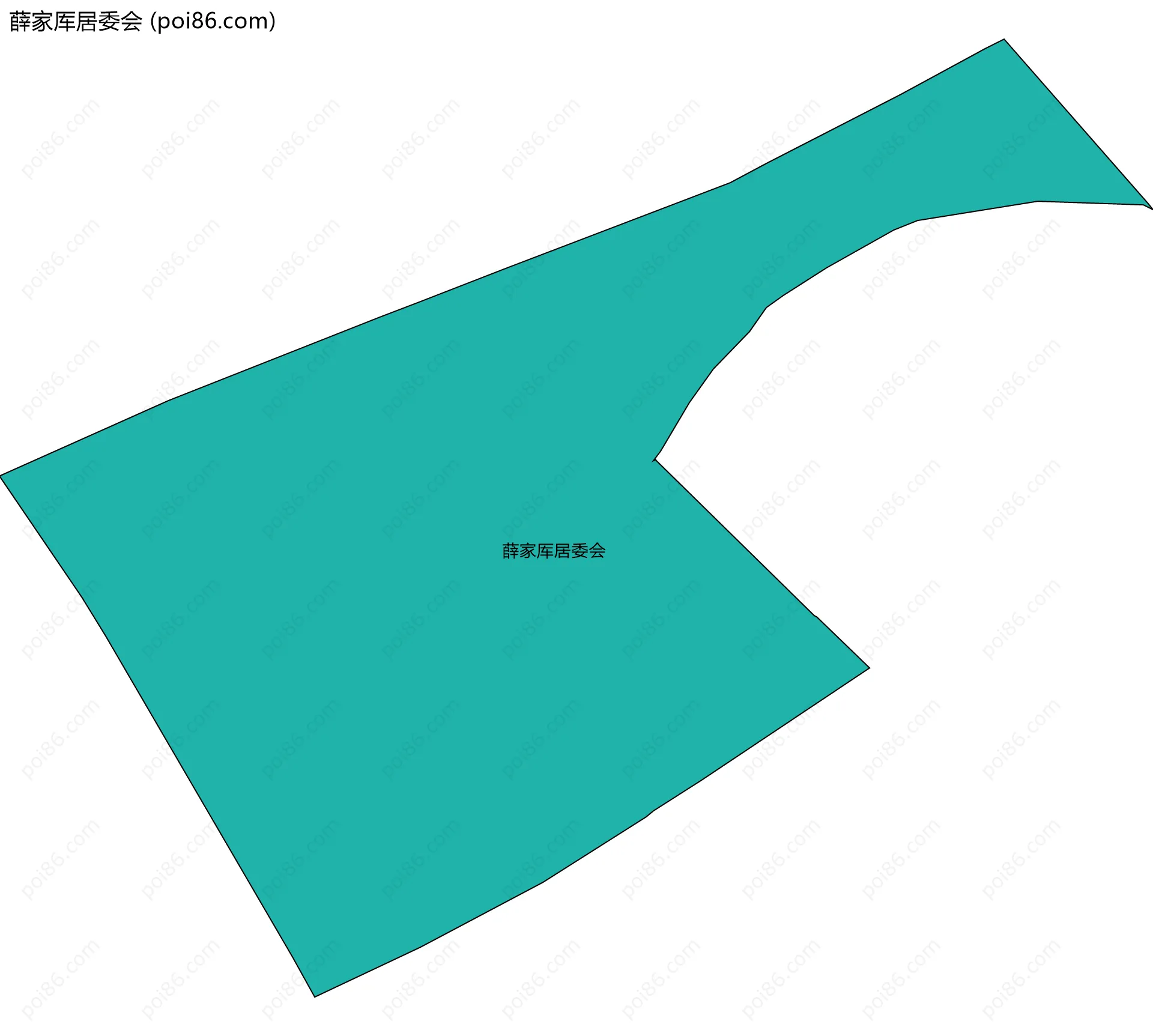 薛家厍居委会边界地图