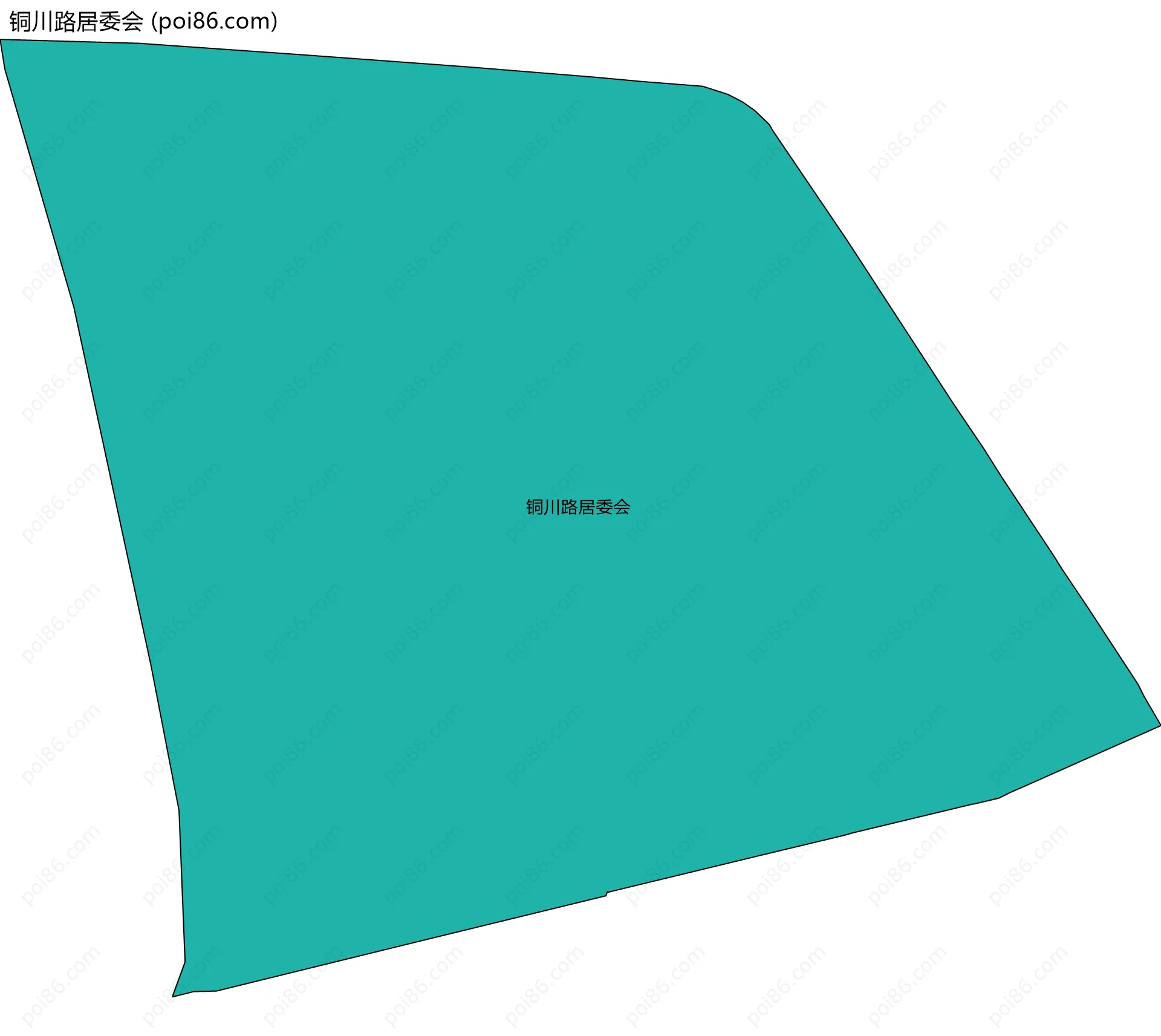 铜川路居委会边界地图