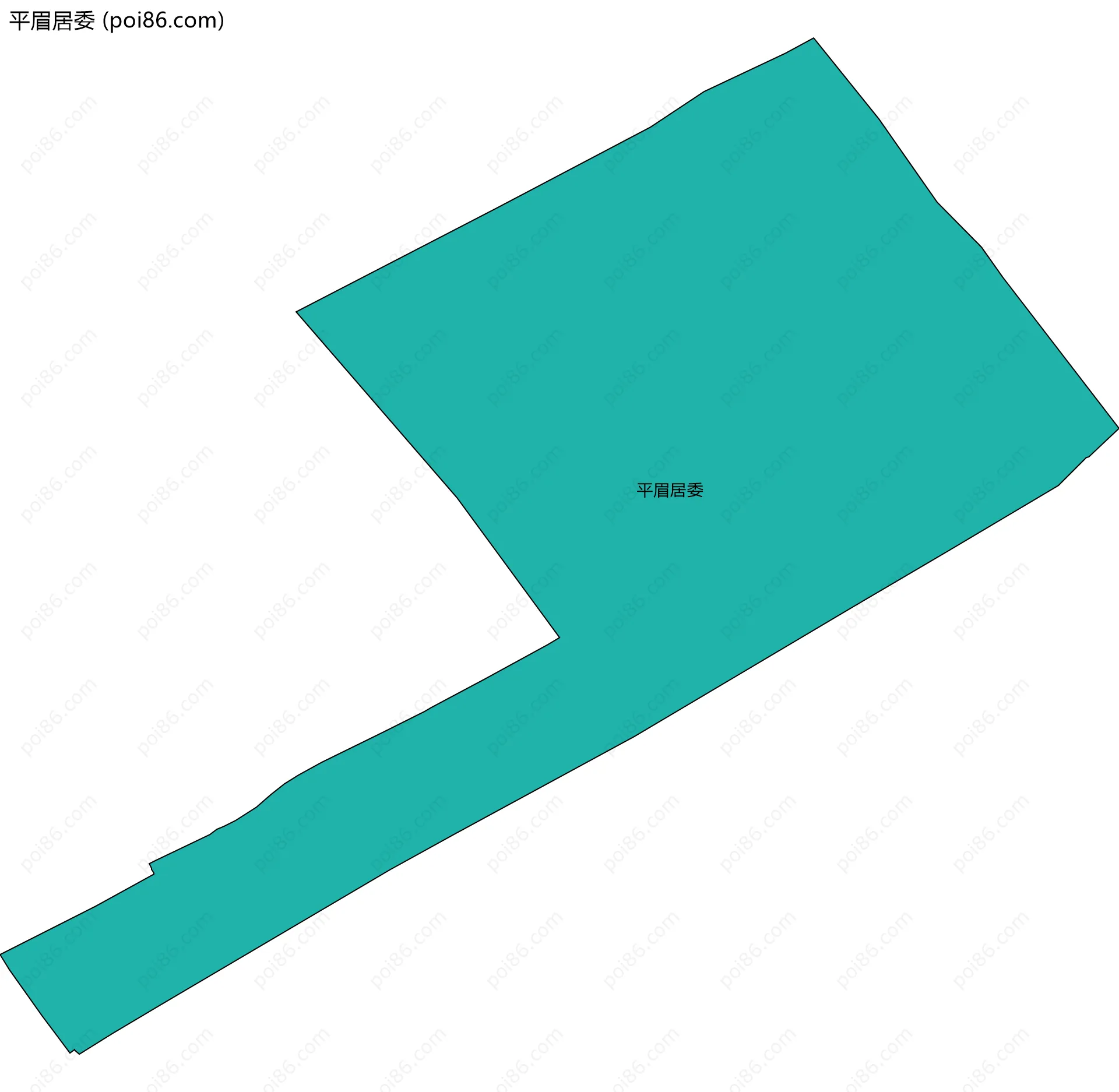 平眉居委边界地图