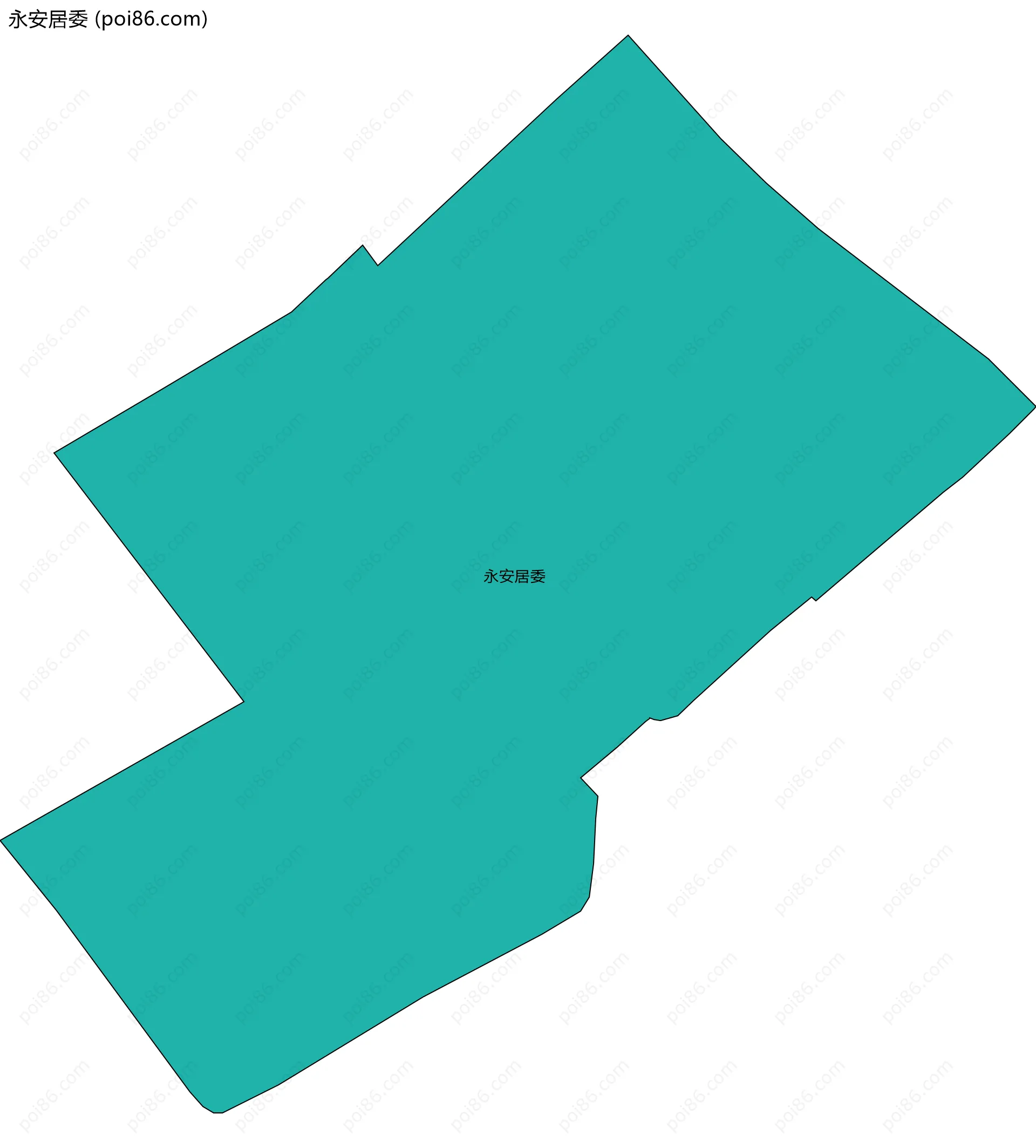 永安居委边界地图