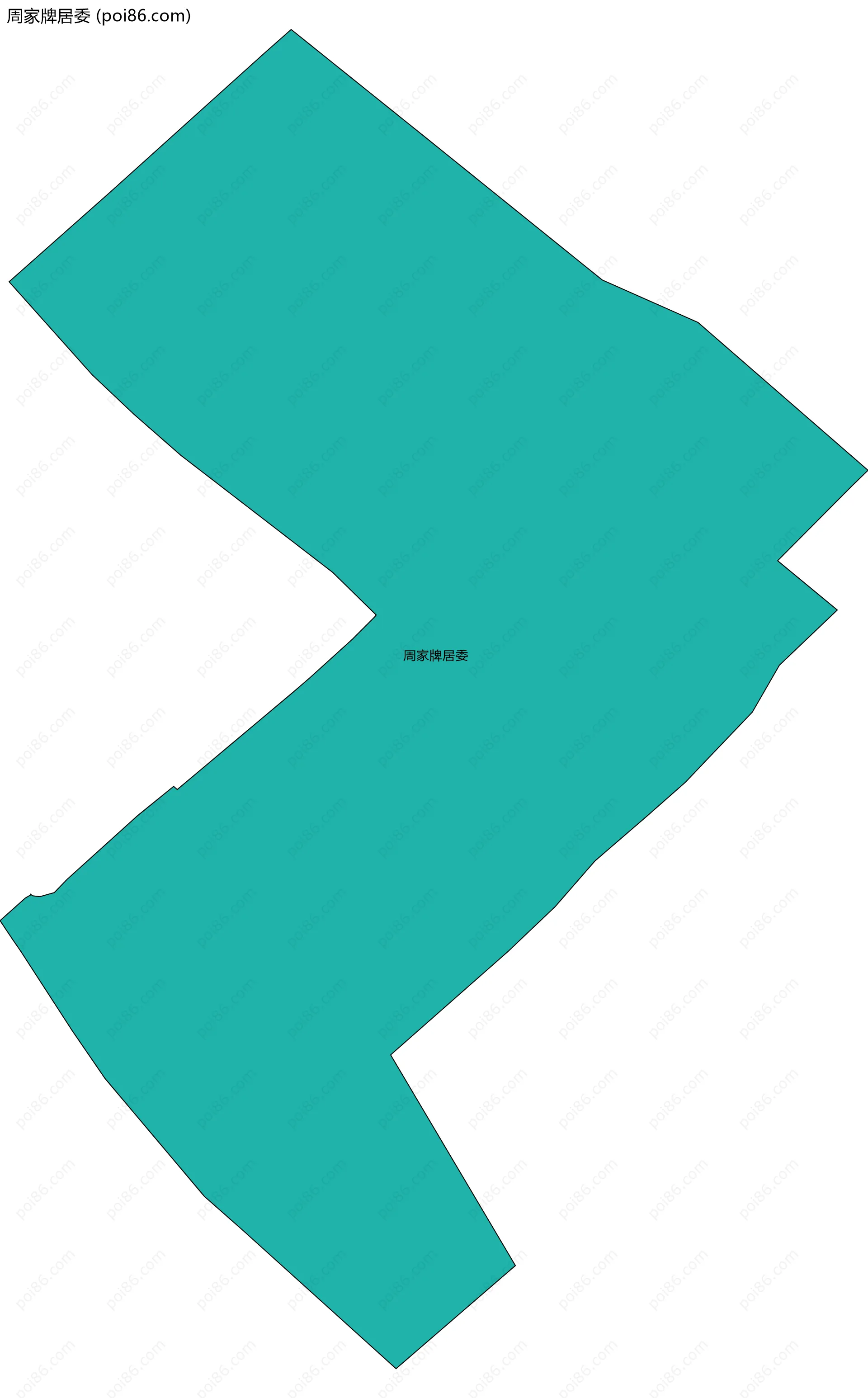 周家牌居委边界地图