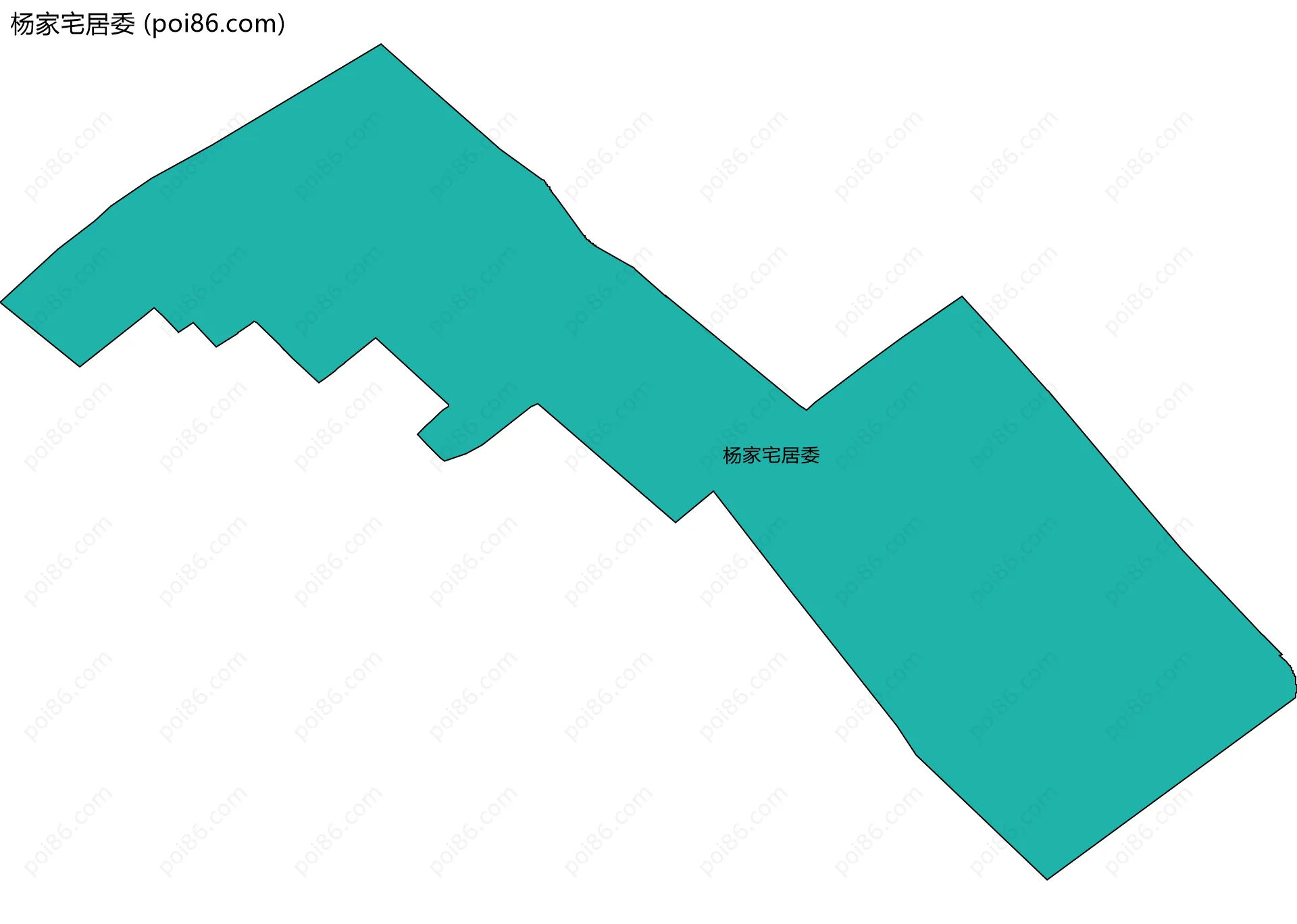 杨家宅居委边界地图