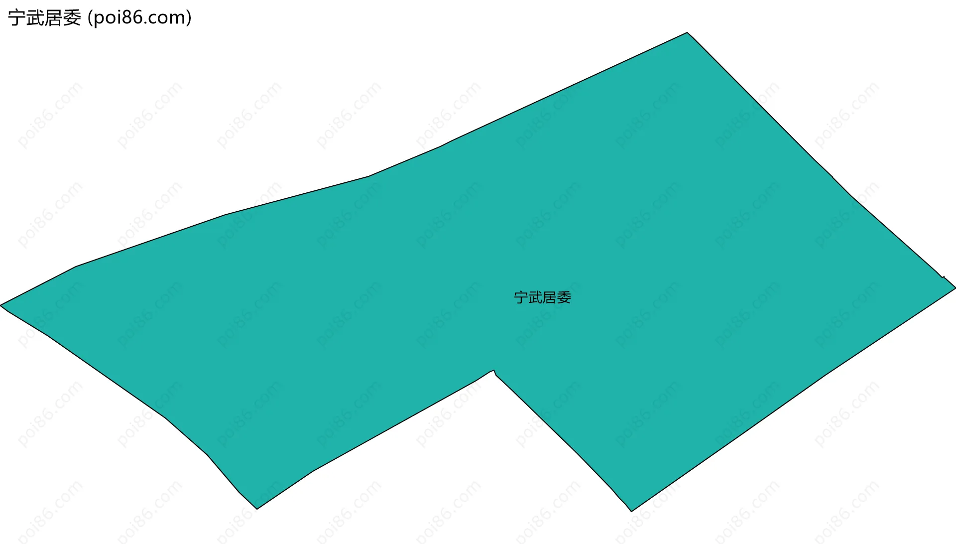 宁武居委边界地图