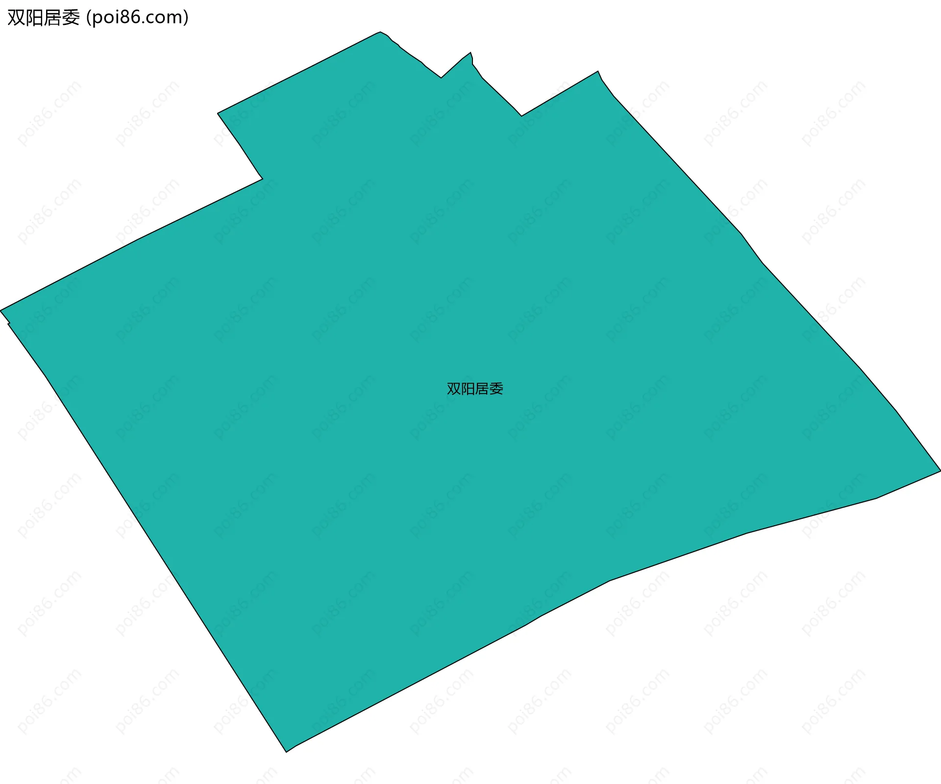 双阳居委边界地图