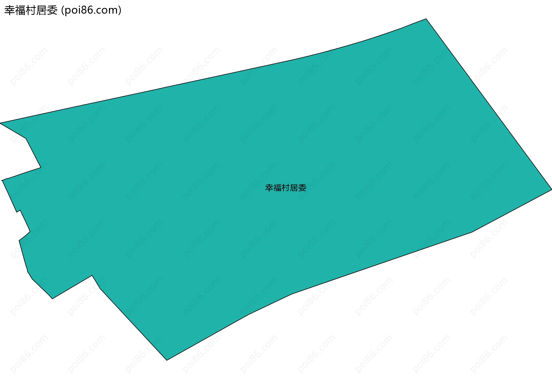 幸福村居委边界地图