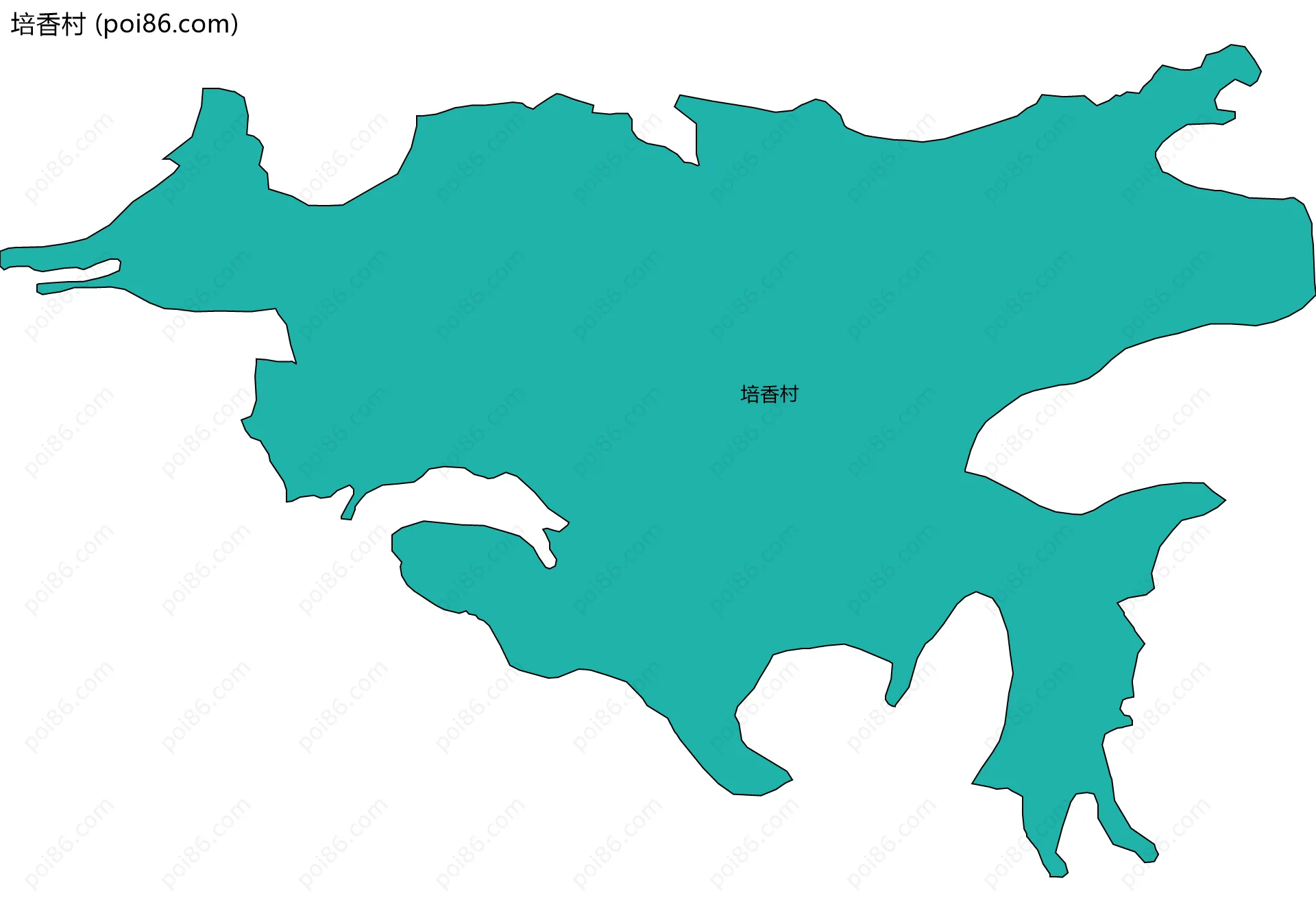 培香村边界地图