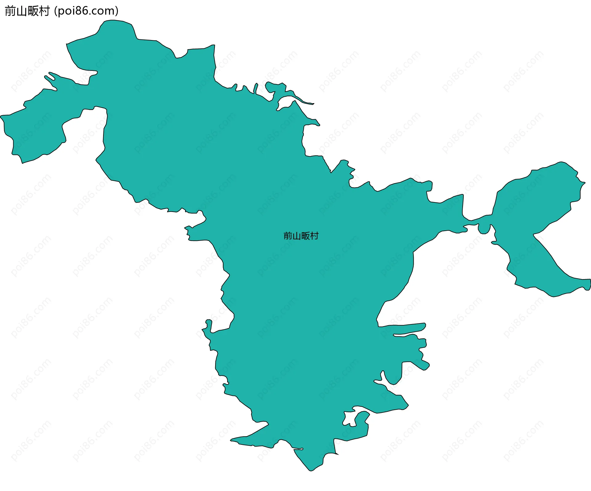 前山畈村边界地图