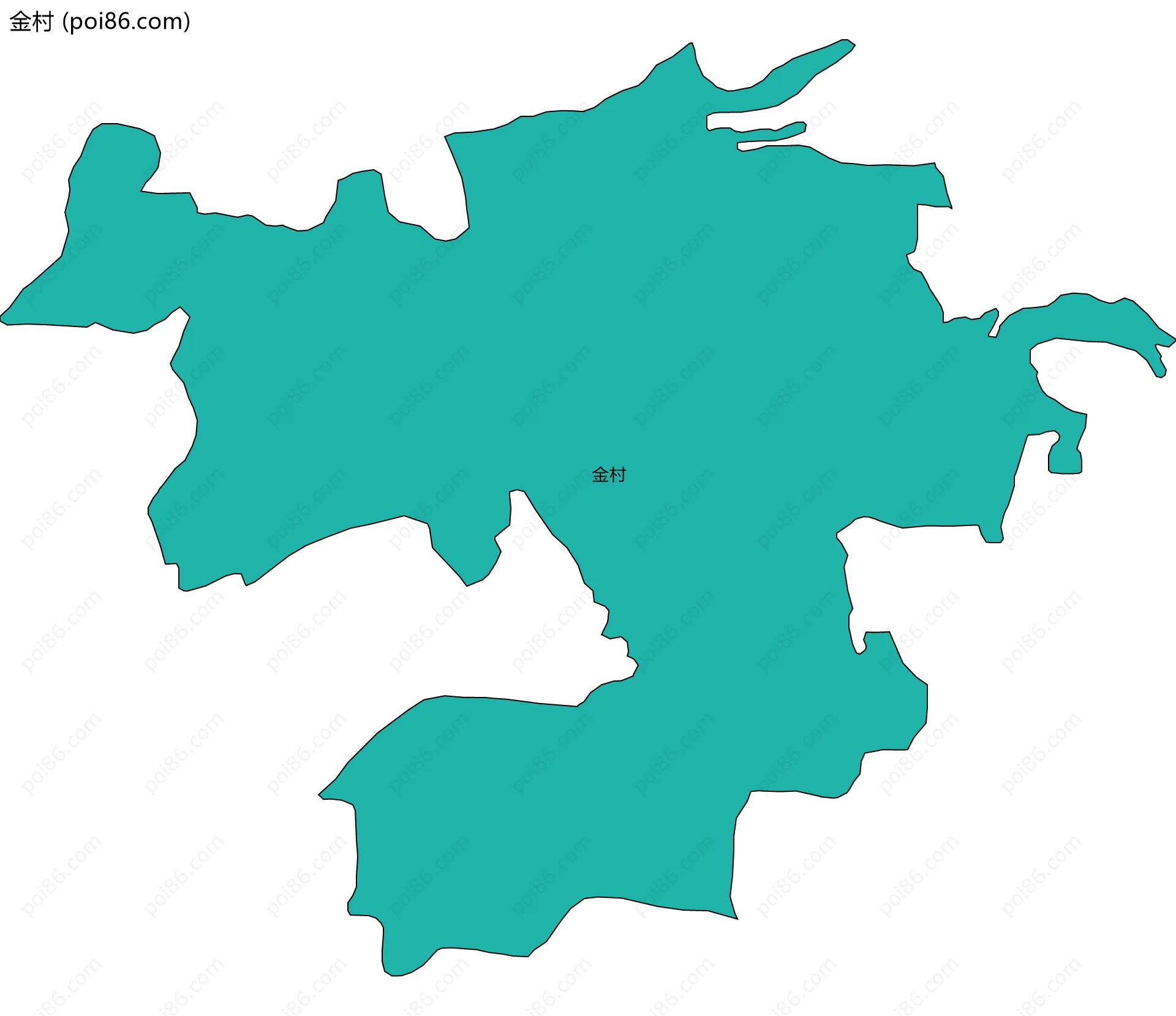 金村边界地图