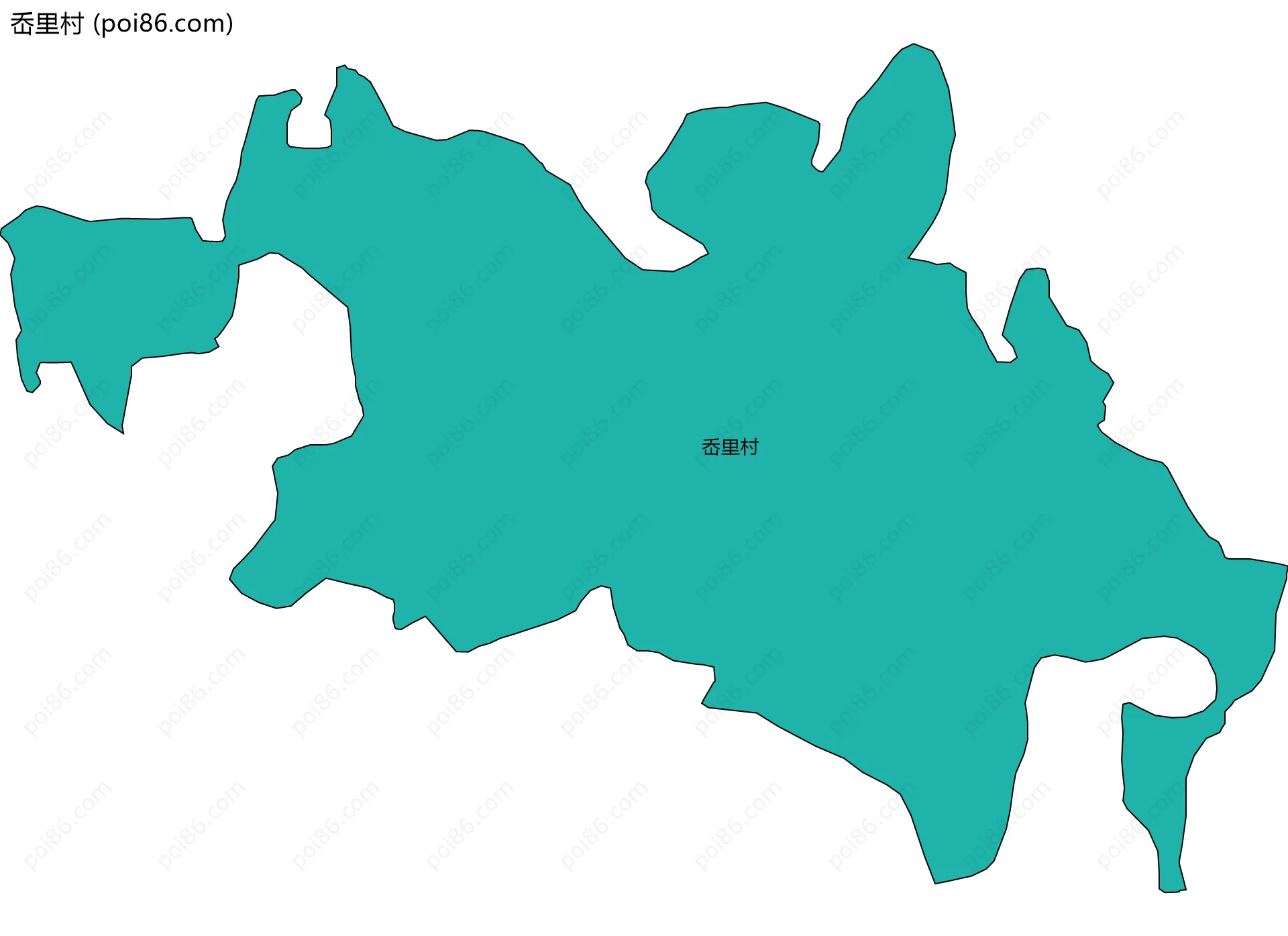 岙里村边界地图