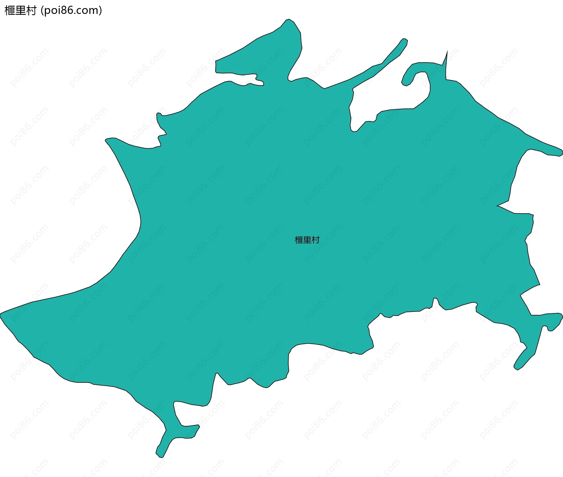 榧里村边界地图