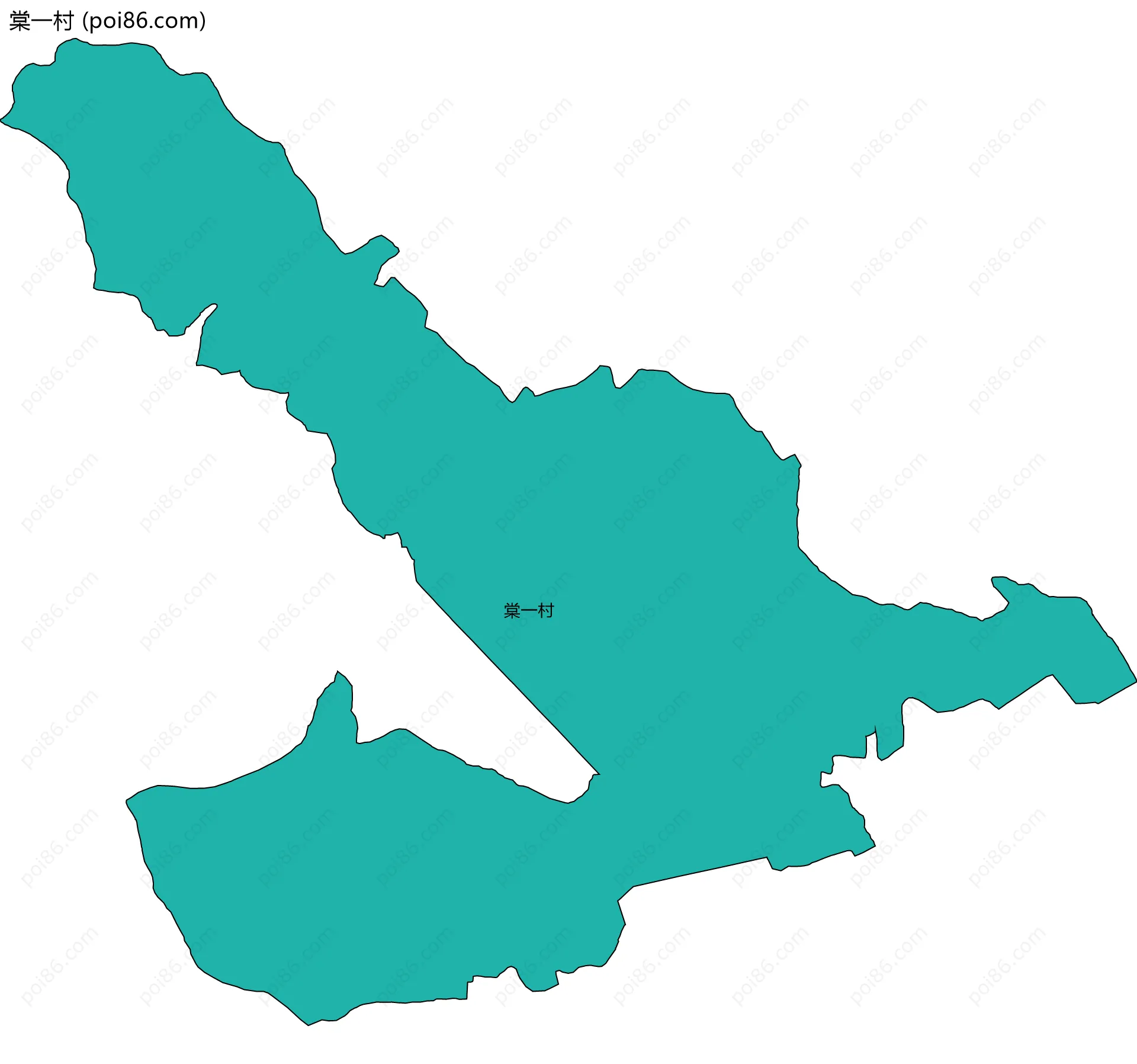 棠一村边界地图