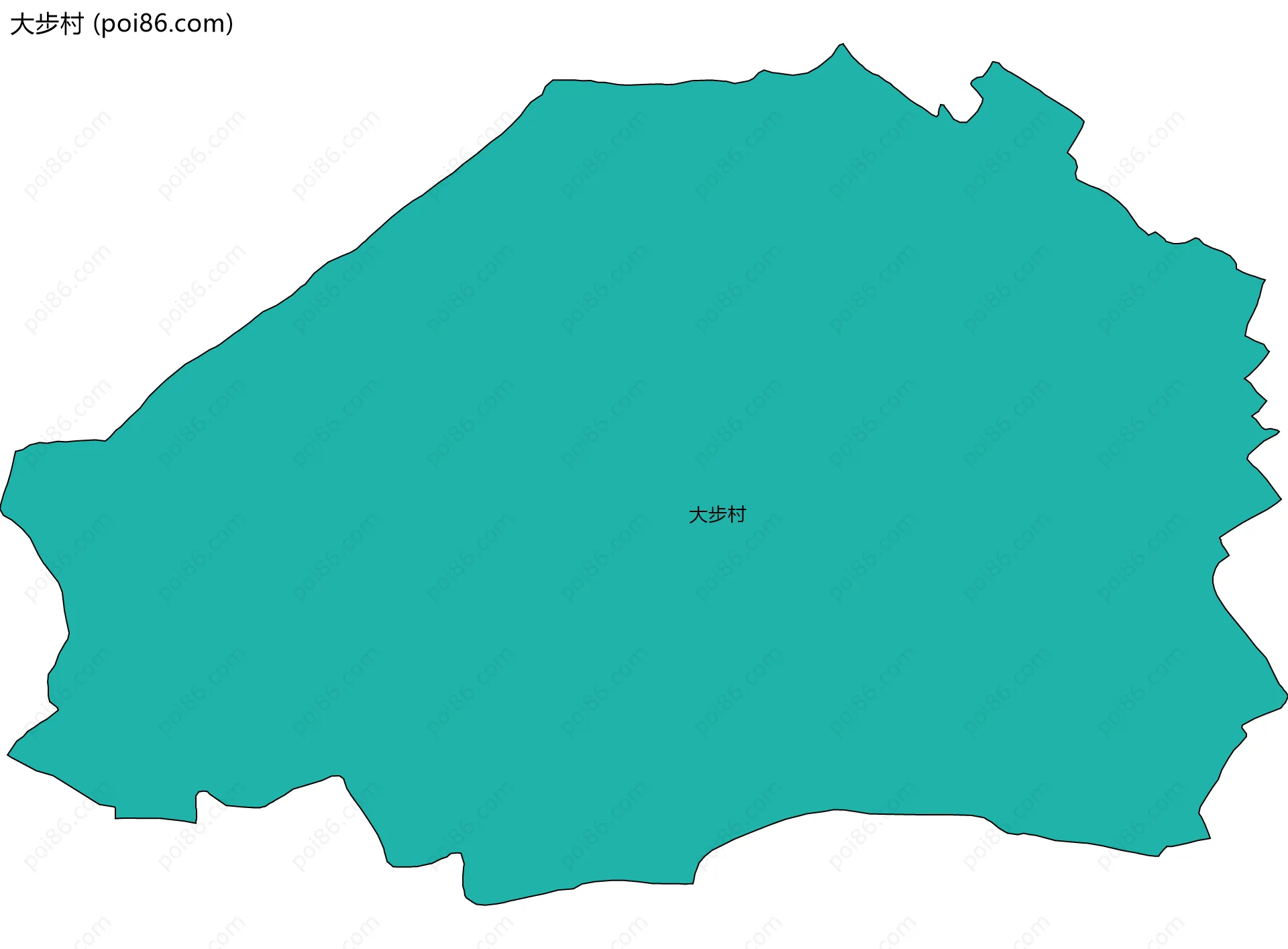 大步村边界地图