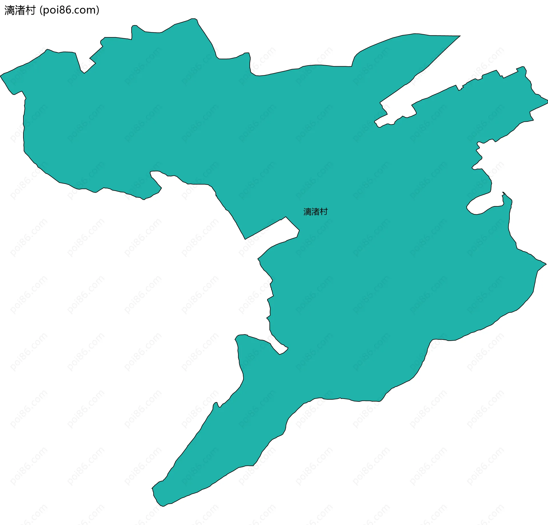 漓渚村边界地图