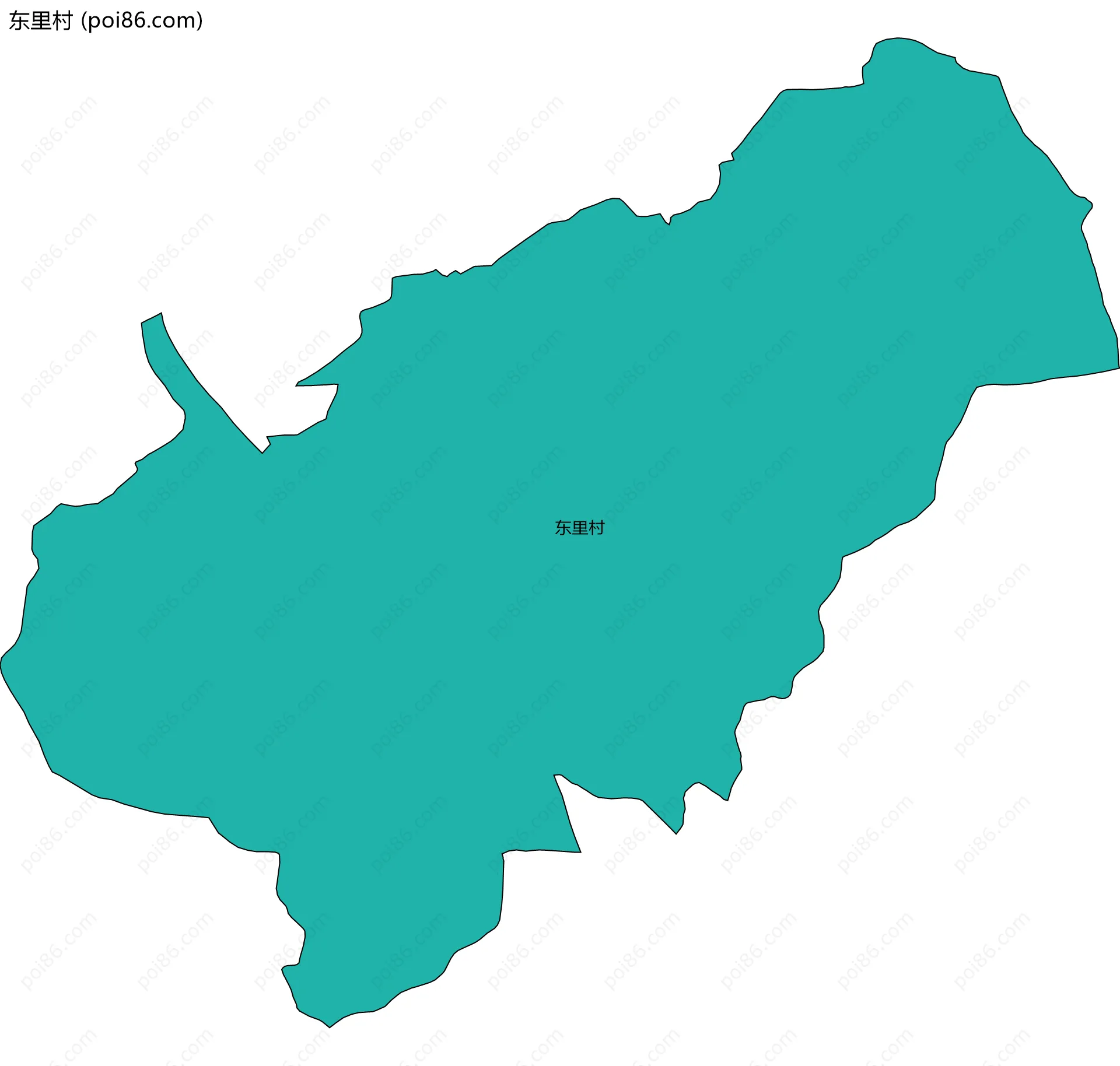 东里村边界地图