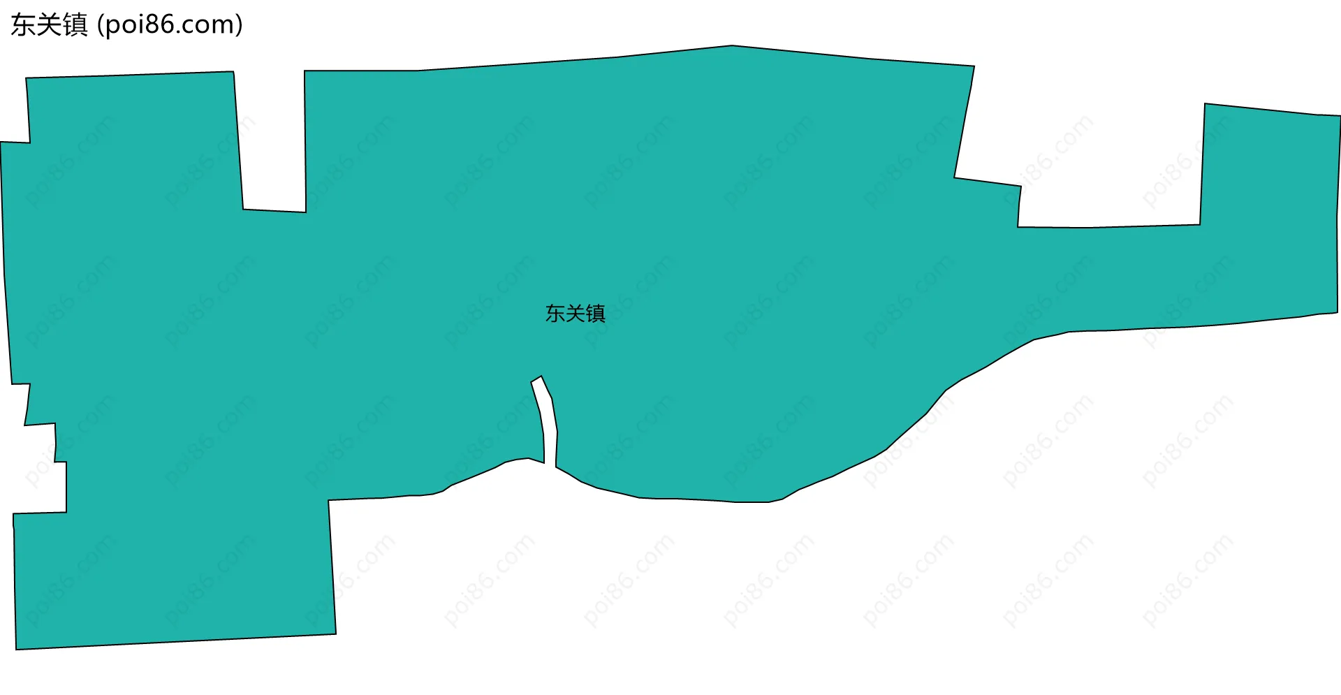 东关镇边界地图