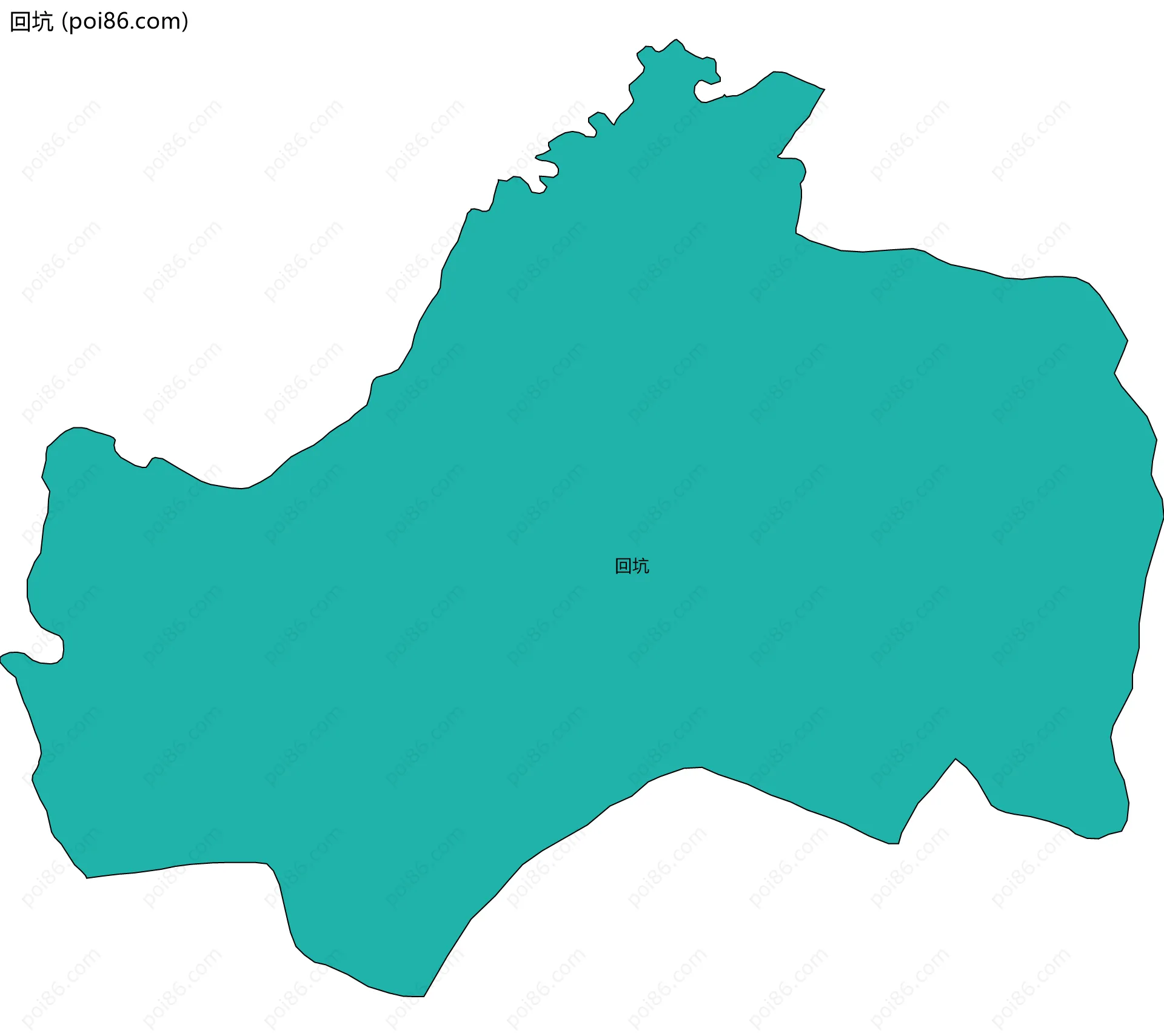 回坑边界地图