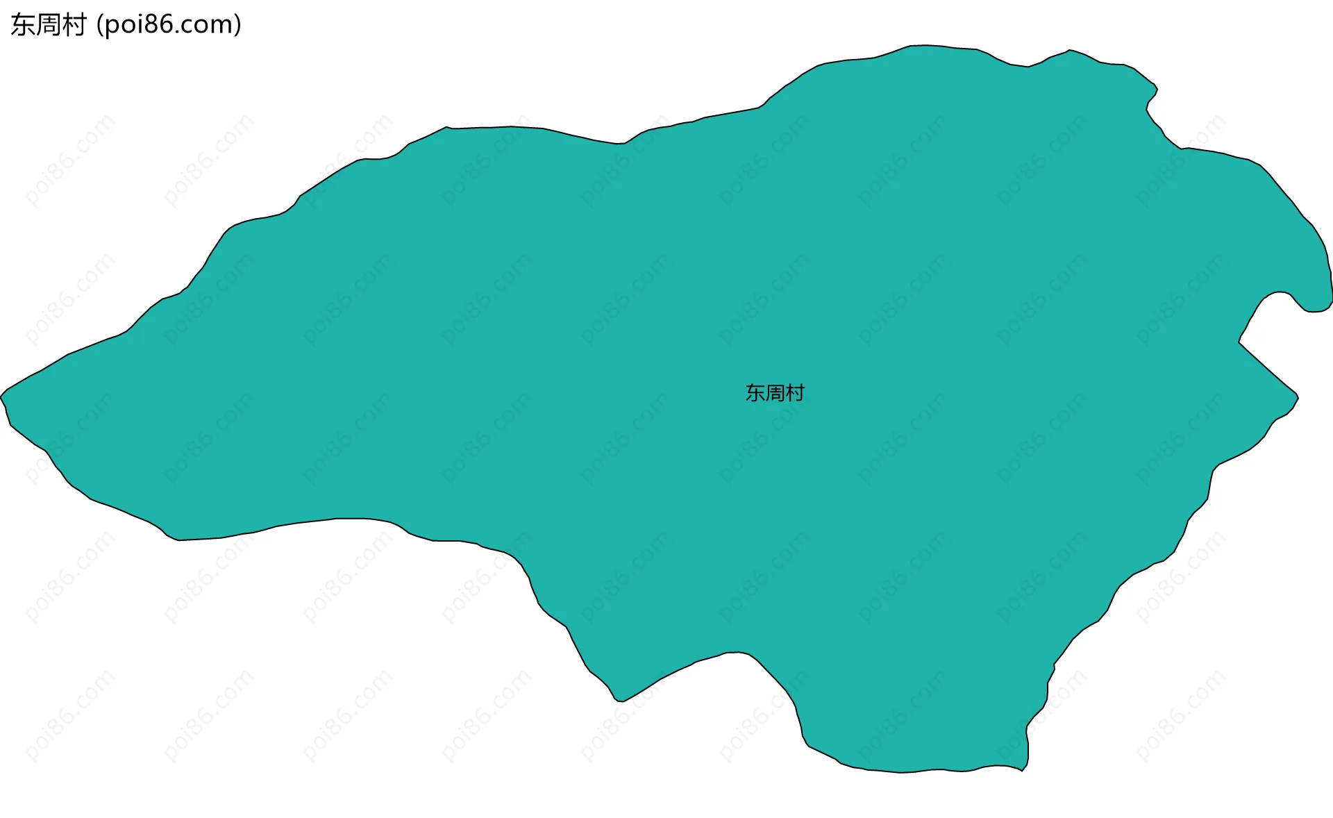 东周村边界地图