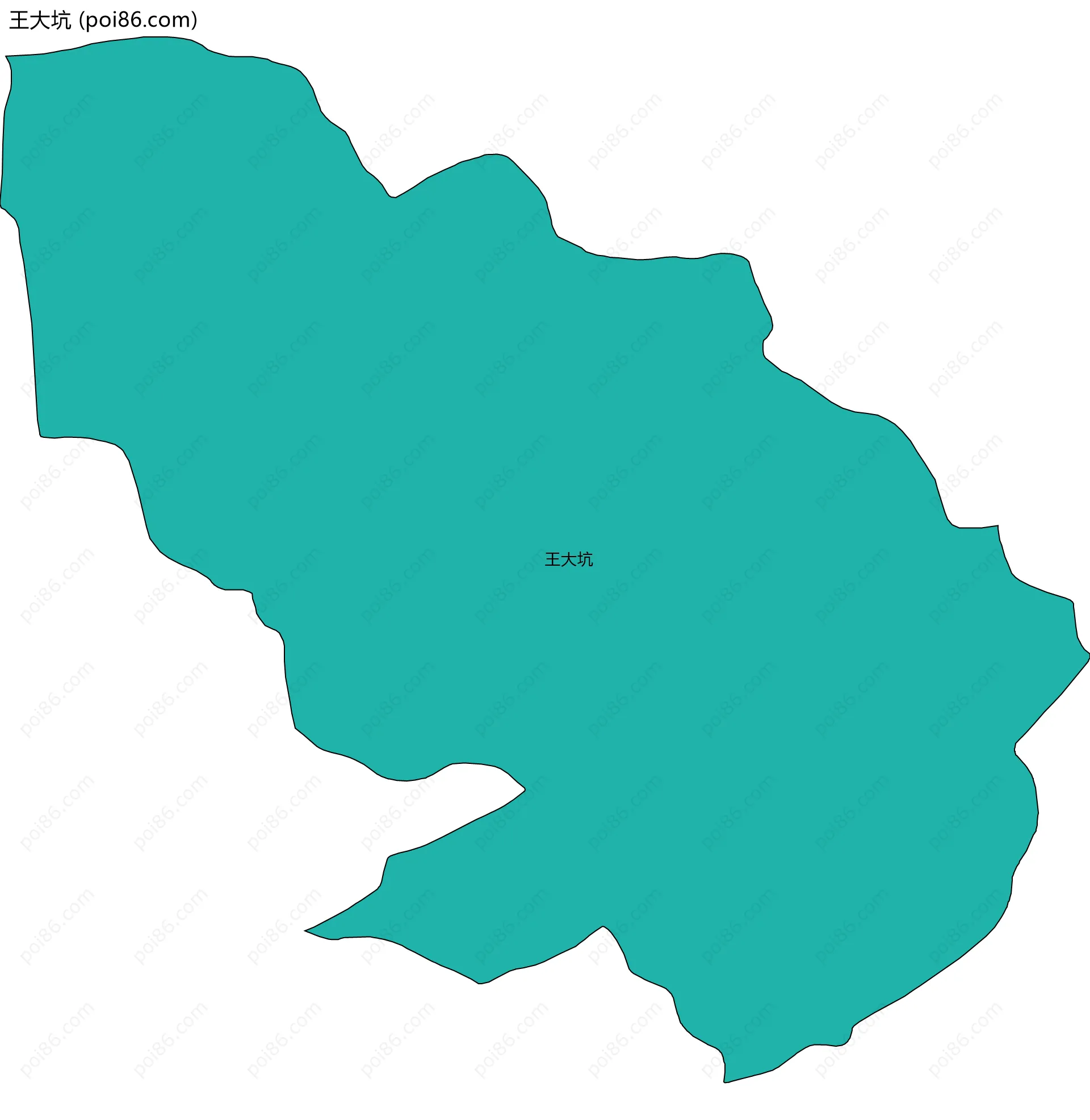 王大坑边界地图